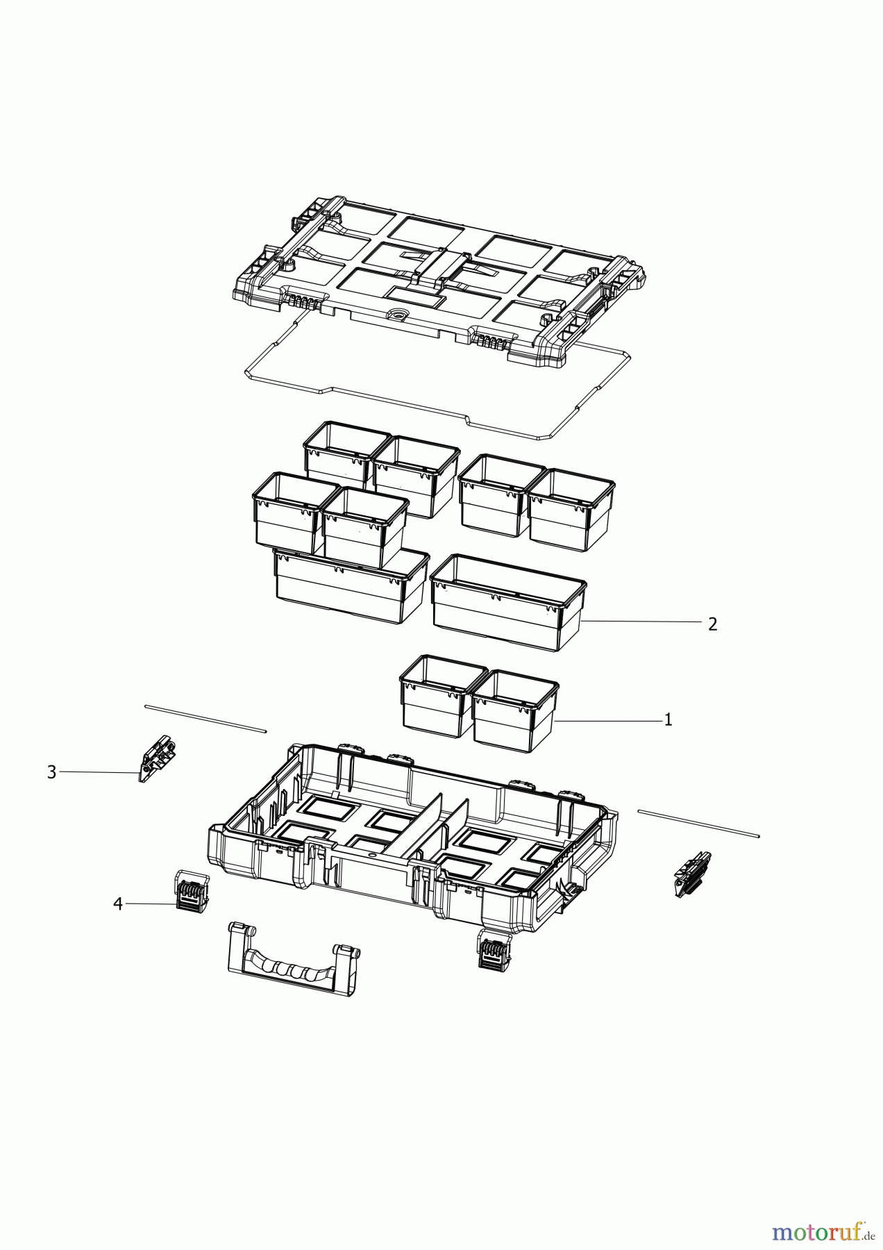 DEWALT LAGERUNG ORGANIZER DWST08040 Seite 1