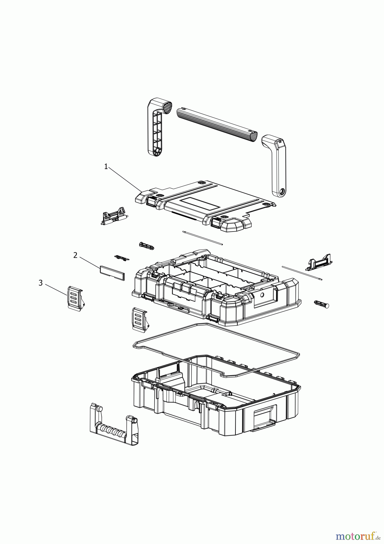  DEWALT LAGERUNG ORGANIZER DWST17814 Seite 1