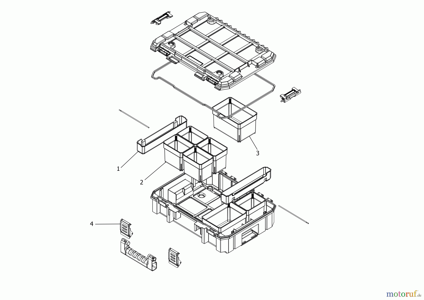 DEWALT LAGERUNG ORGANIZER DWST83497-1 Seite 1