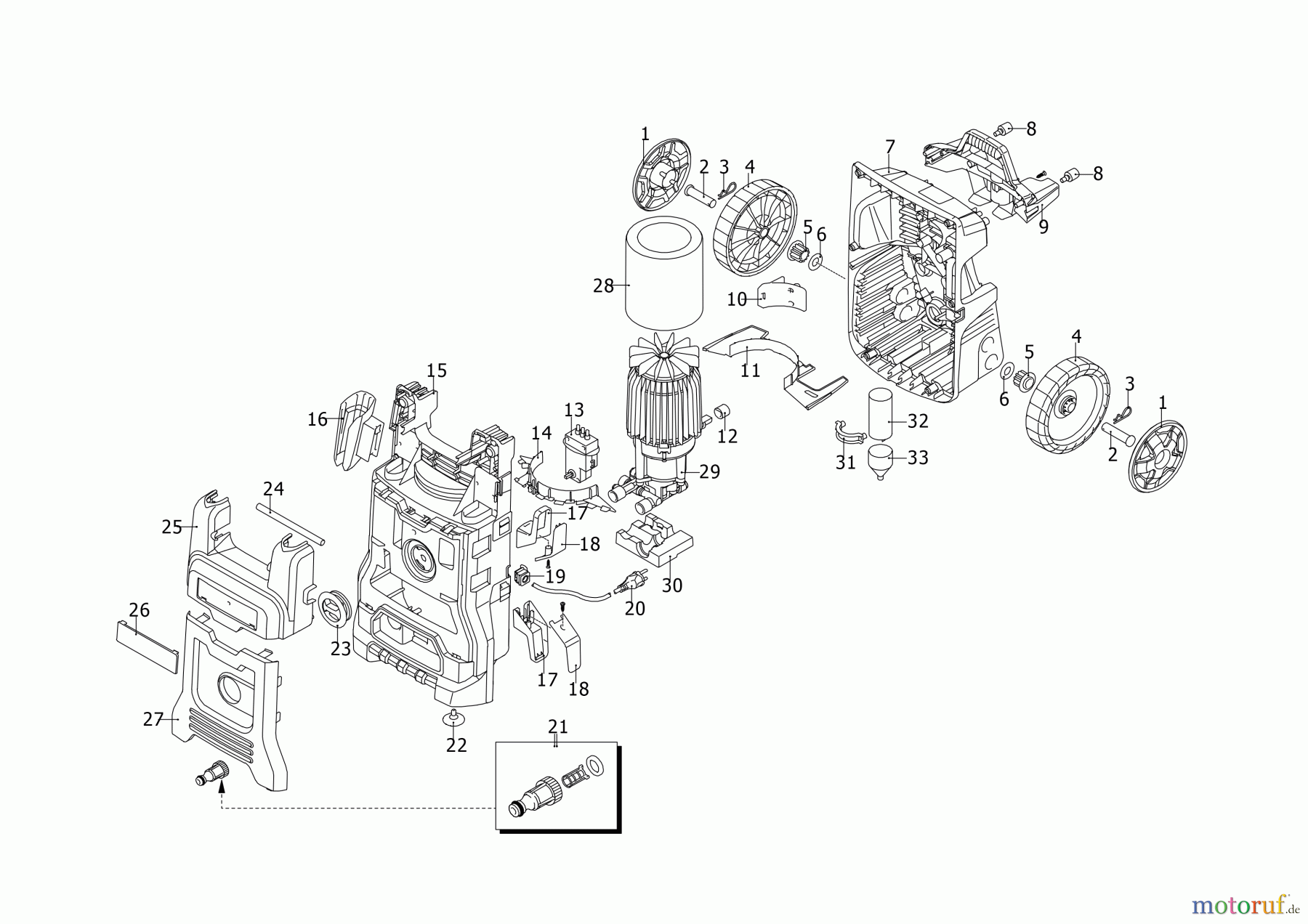 DEWALT Gartengeräte HOCHDRUCKREINIGER DXPW002ME Seite 1