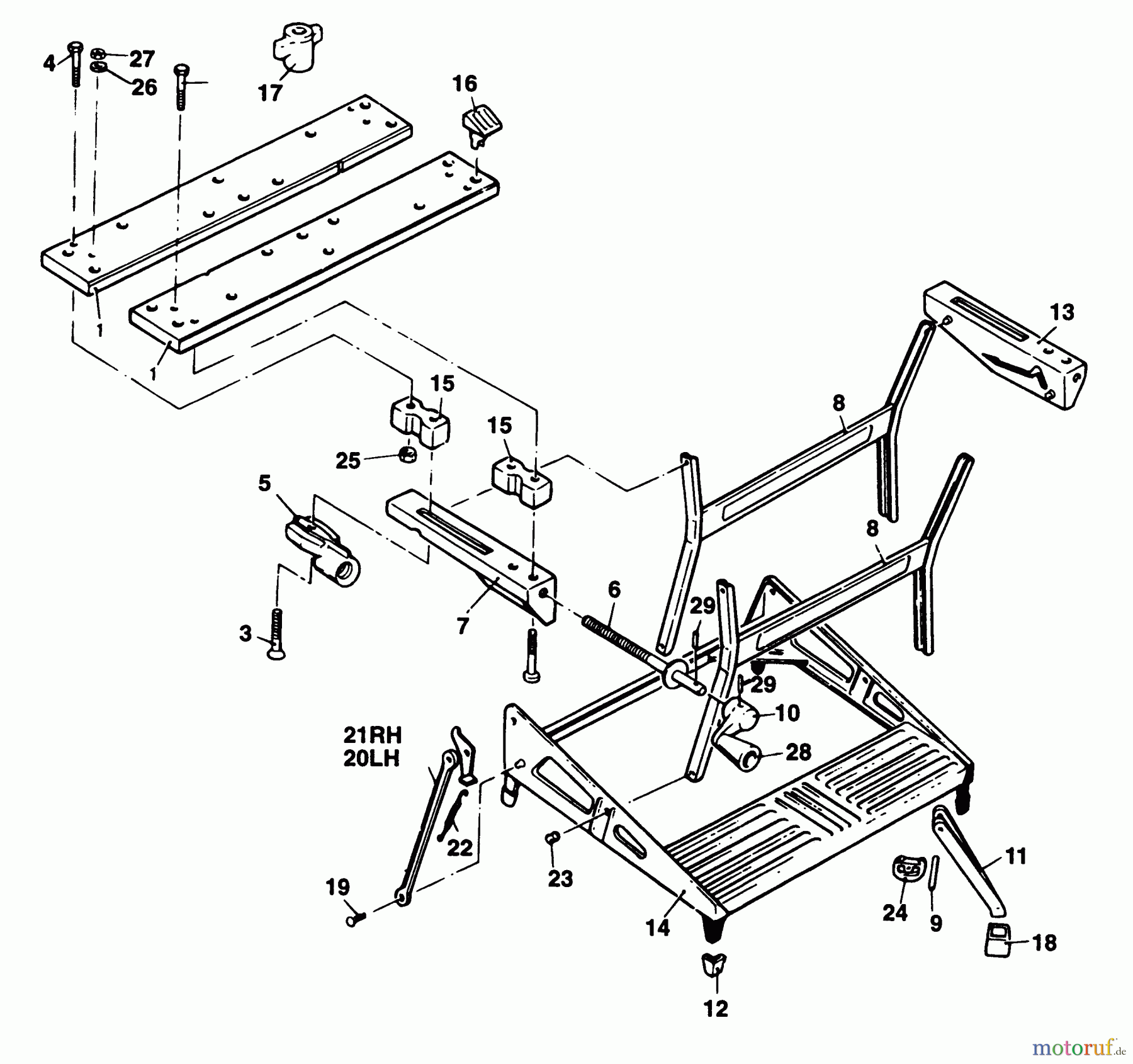  BLACK+DECKER INNENAUSSTATTUNG WERKBANK, SCHRAUBSTOCK, JOBBER, LEITERN WORKMATE WM536 Seite 1