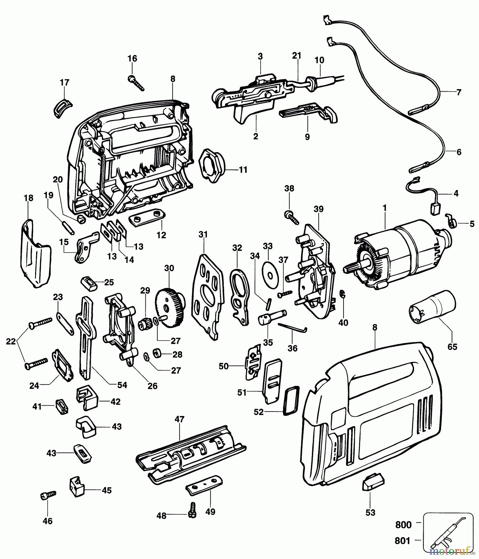 BLACK+DECKER INNENAUSSTATTUNG SÄGE STICHSÄGE BD755PE Seite 1
