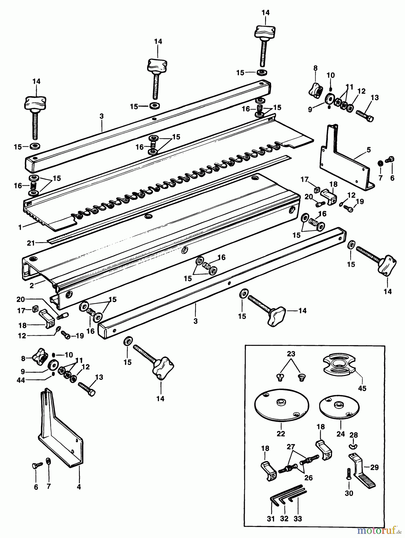 ELU ACCESSORIES ACCESSORIES, ATTACHMENTS & UNPOWERED SCHWALB.SCHWANZHALT. E40040 Seite 1