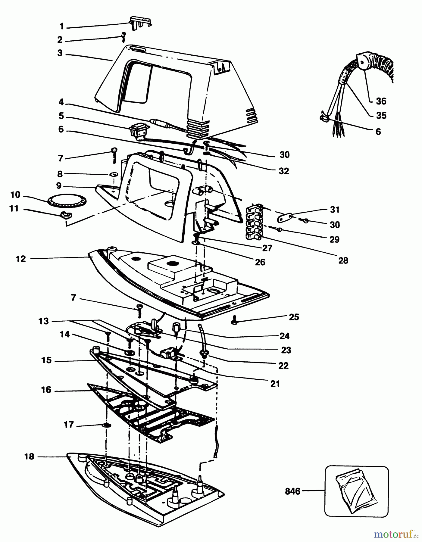 BLACK+DECKER HAUSHALT BÜGELEISEN EISENHANDEINHEIT BR150-----B Seite 1