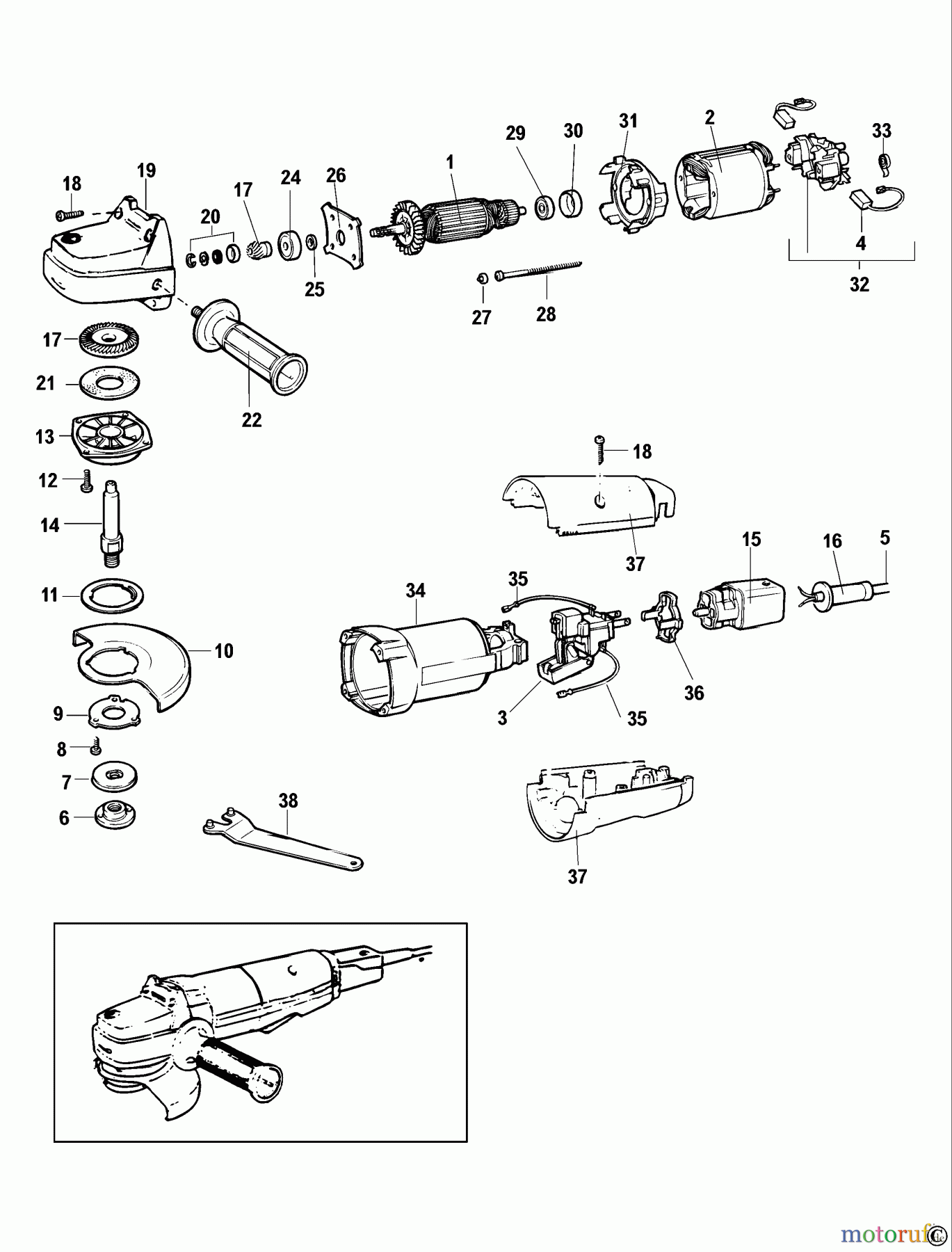  OEM Black und Decker Divers WINKELSCHLEIFER SM115 Seite 1