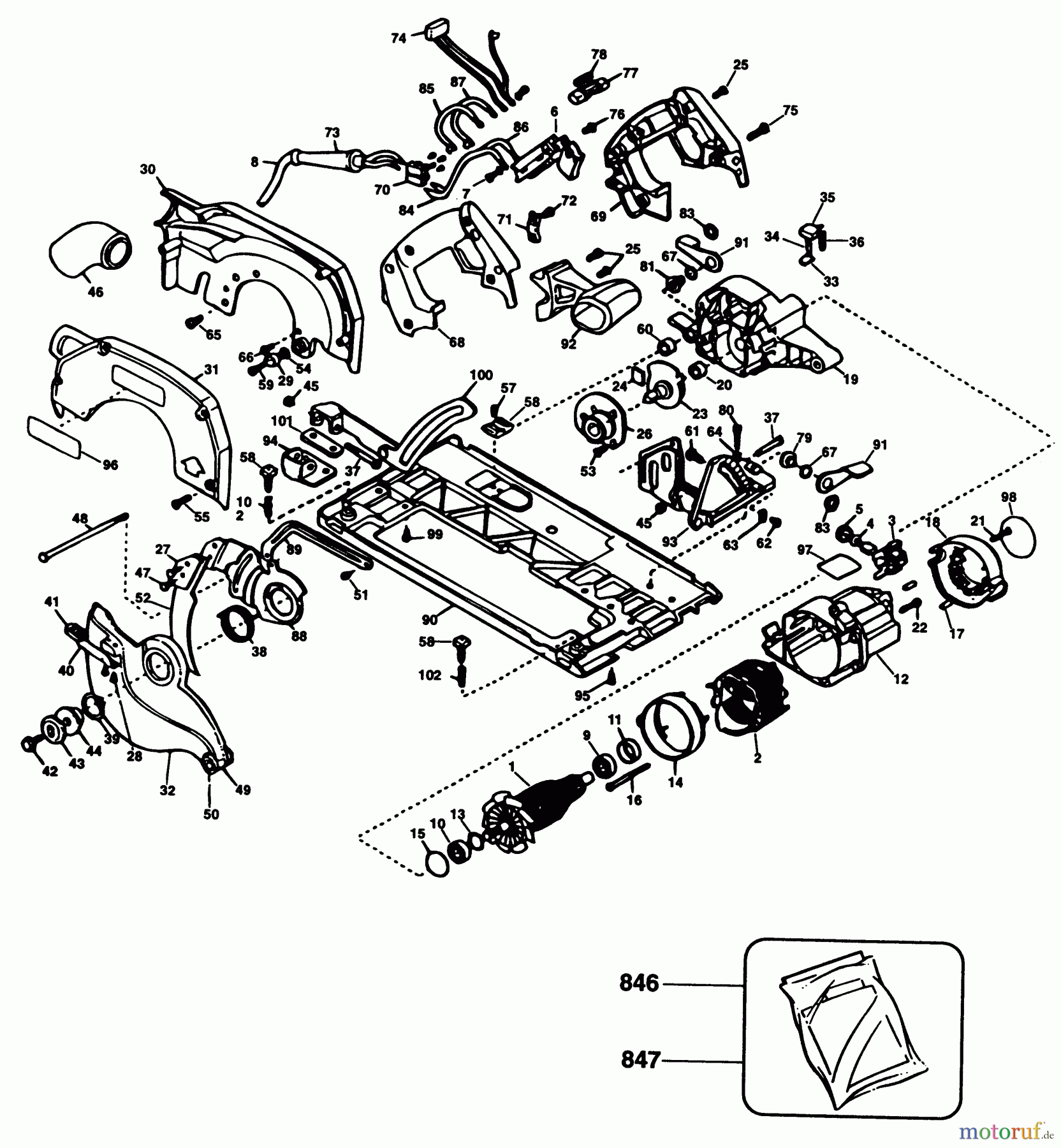  BLACK+DECKER INNENAUSSTATTUNG SÄGE KREISSÄGE PL42 Seite 1
