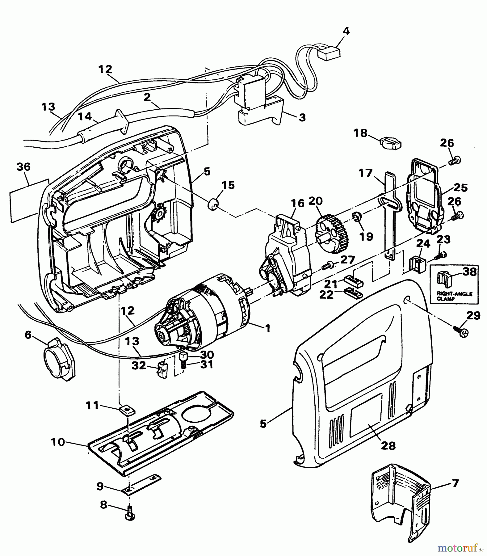  BLACK+DECKER INNENAUSSTATTUNG SÄGE STICHSÄGE CP300 Seite 1