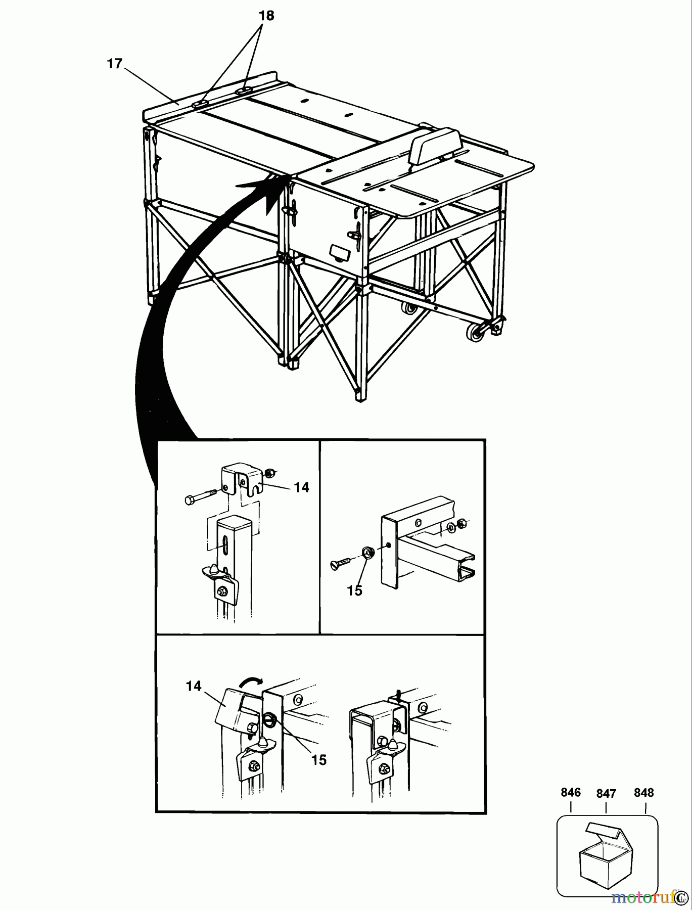 ELU ACCESSORIES ACCESSORIES, ATTACHMENTS & UNPOWERED AUSZIEHTISCH E35184 Seite 2