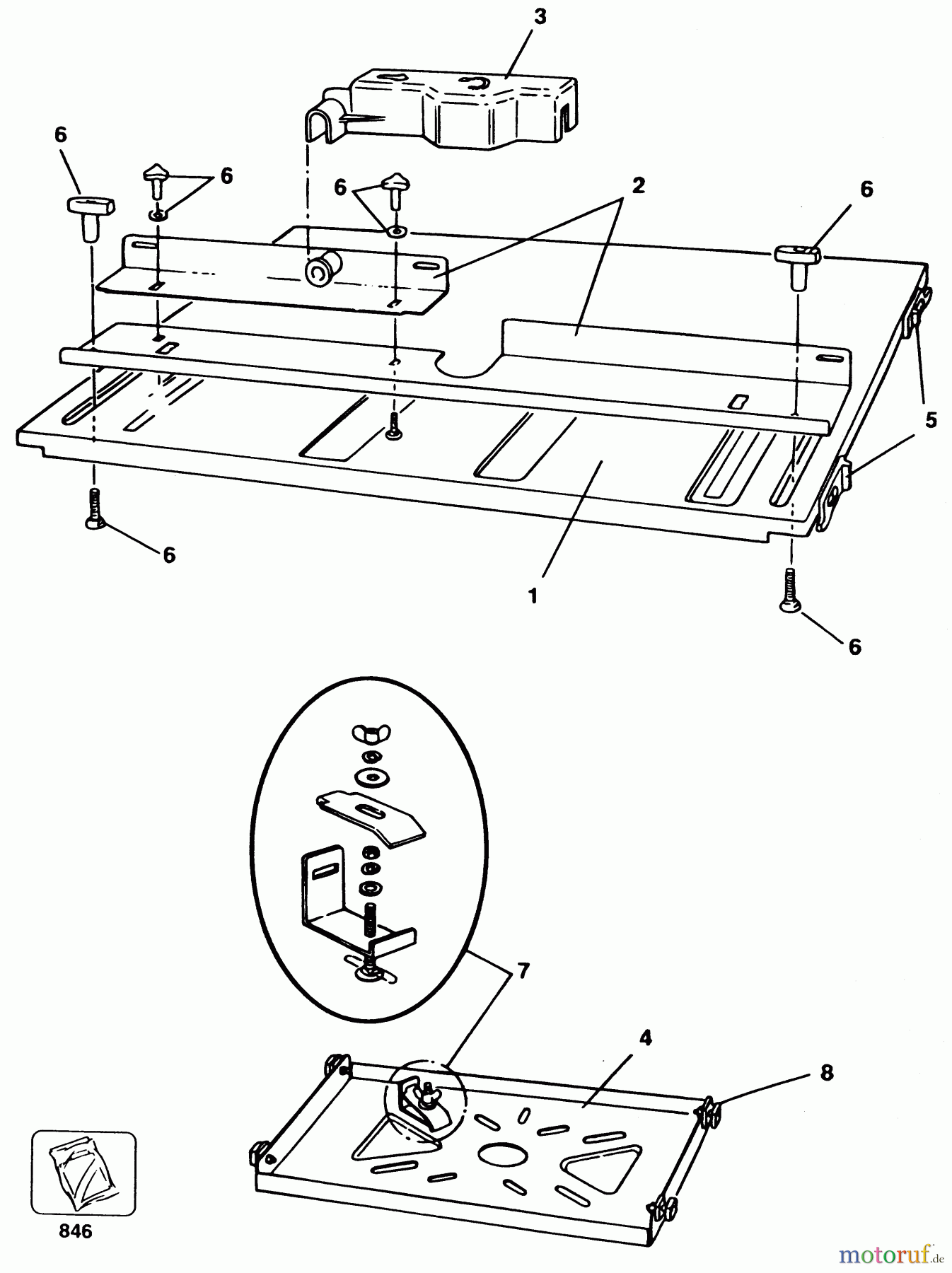 ELU ACCESSORIES ACCESSORIES, ATTACHMENTS & UNPOWERED FRÄSE/STICHSÄGETISCH E35182 Seite 1