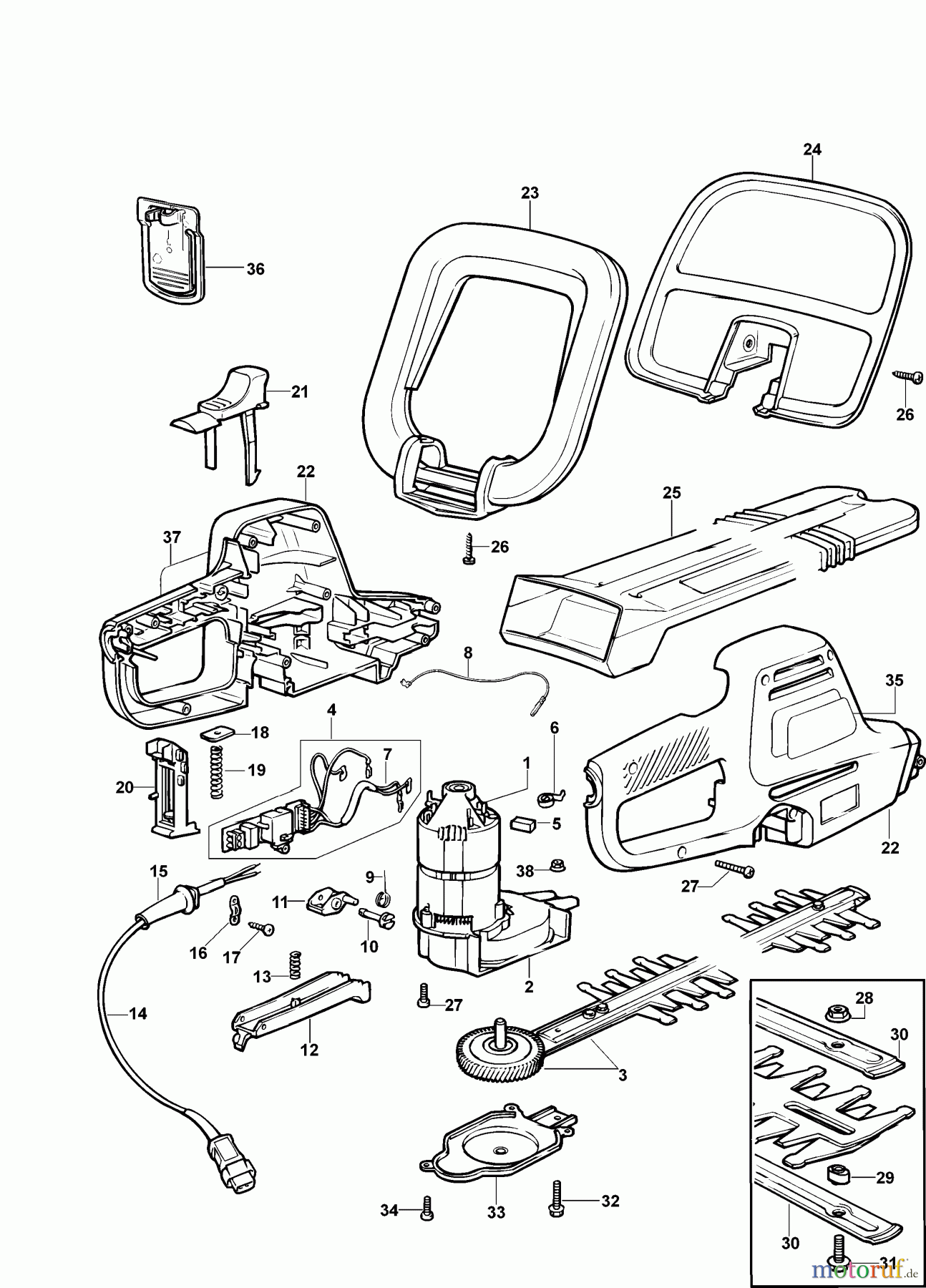 BLACK+DECKER AUSSERHALB HECKENSCHEREN, FADENTRIMMER, SCHEREN HECKENSCHERE GT425 Seite 1