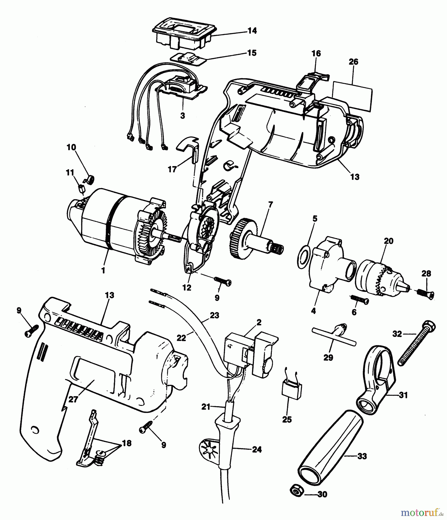 BLACK+DECKER INNENAUSSTATTUNG BOHRER BOHRER BD664 Seite 1
