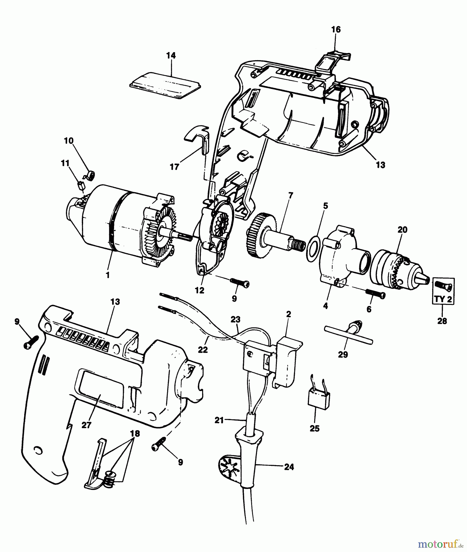 BLACK+DECKER INNENAUSSTATTUNG BOHRER BOHRER BD661 Seite 1
