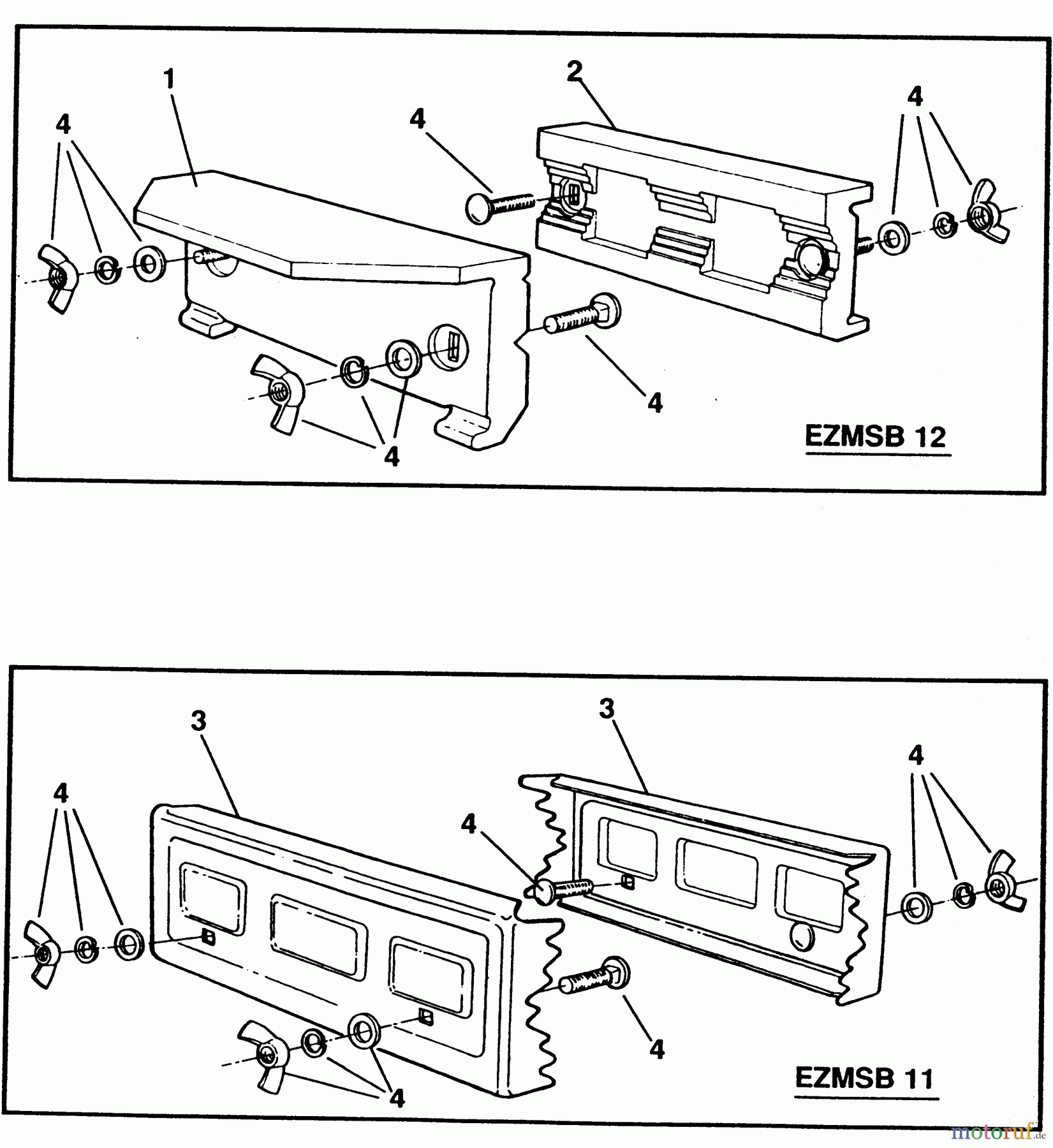 ELU ACCESSORIES ACCESSORIES, ATTACHMENTS & UNPOWERED BACKEN EZMSB12 Seite 1