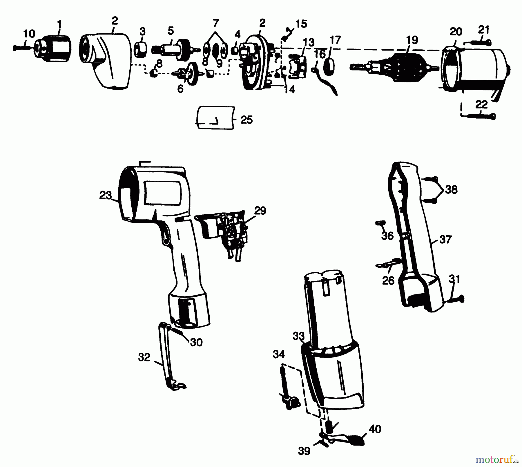  BLACK+DECKER INNENAUSSTATTUNG SCHRAUBENDREHER, KNARREN UND SCHRAUBENSCHLÜSSEL BOHRER 1921 Seite 1