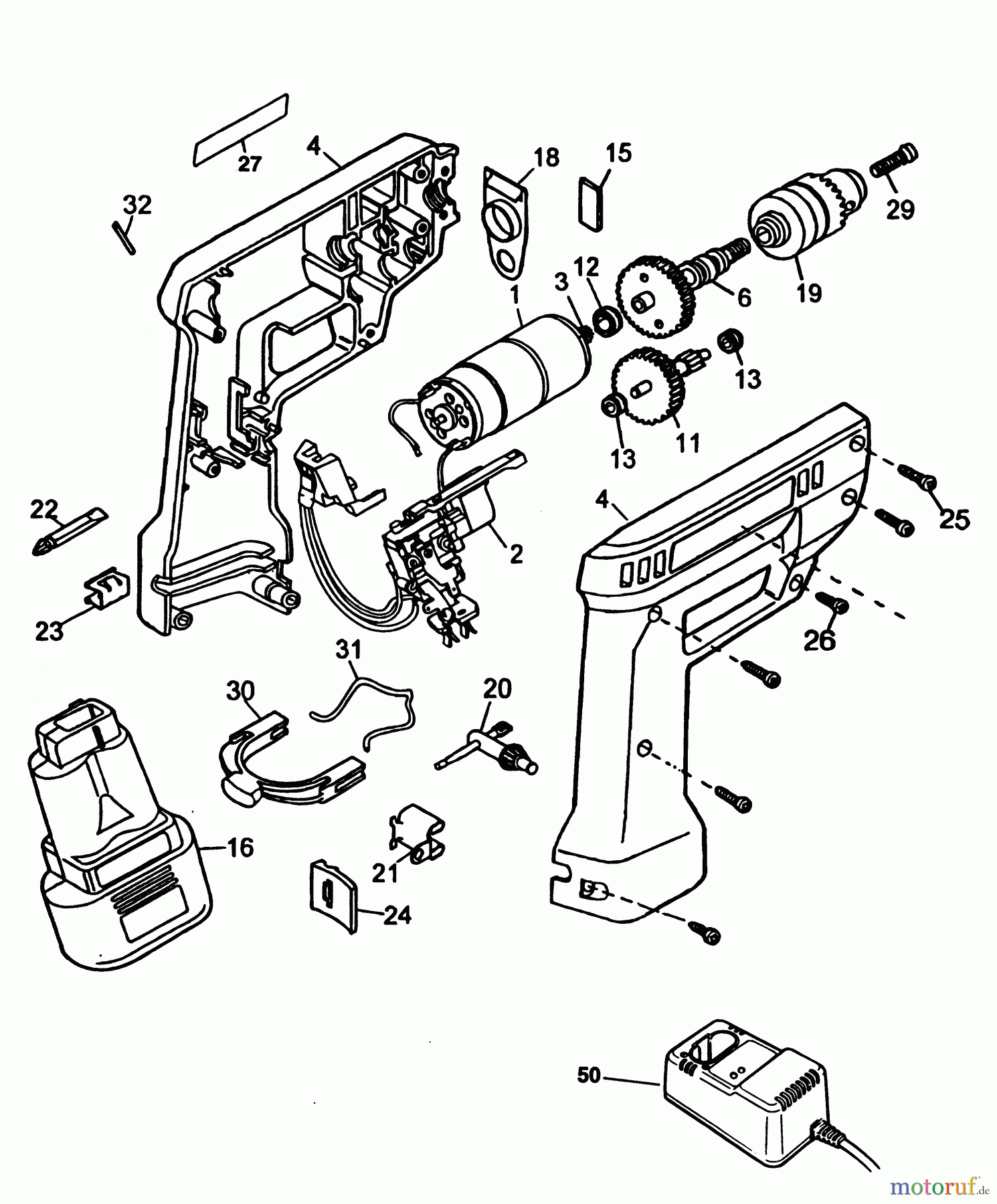  BLACK+DECKER INNENAUSSTATTUNG BOHRER BOHRER BD7241 Seite 1