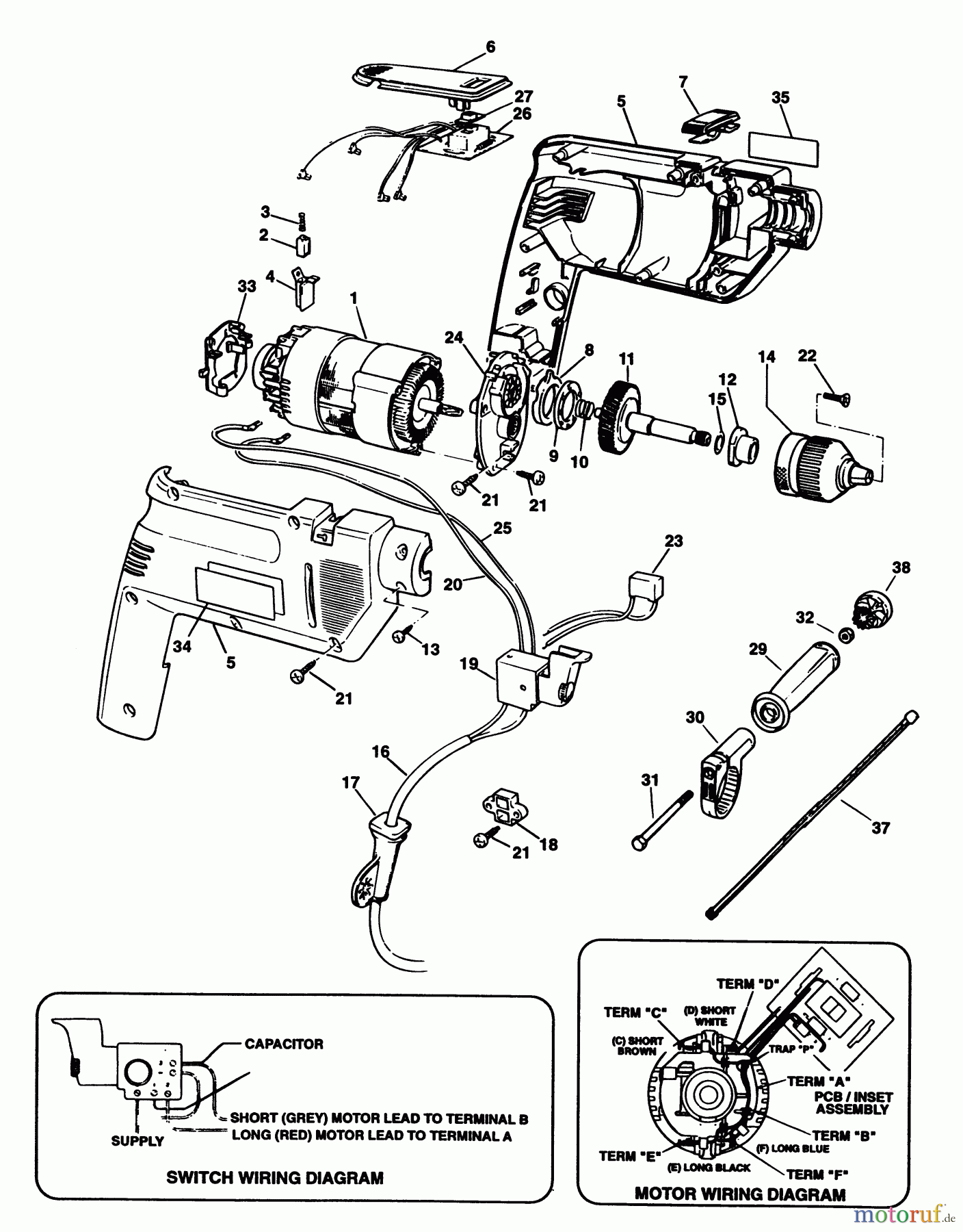 BLACK+DECKER INNENAUSSTATTUNG BOHRER BOHRER SPEC577 Seite 1