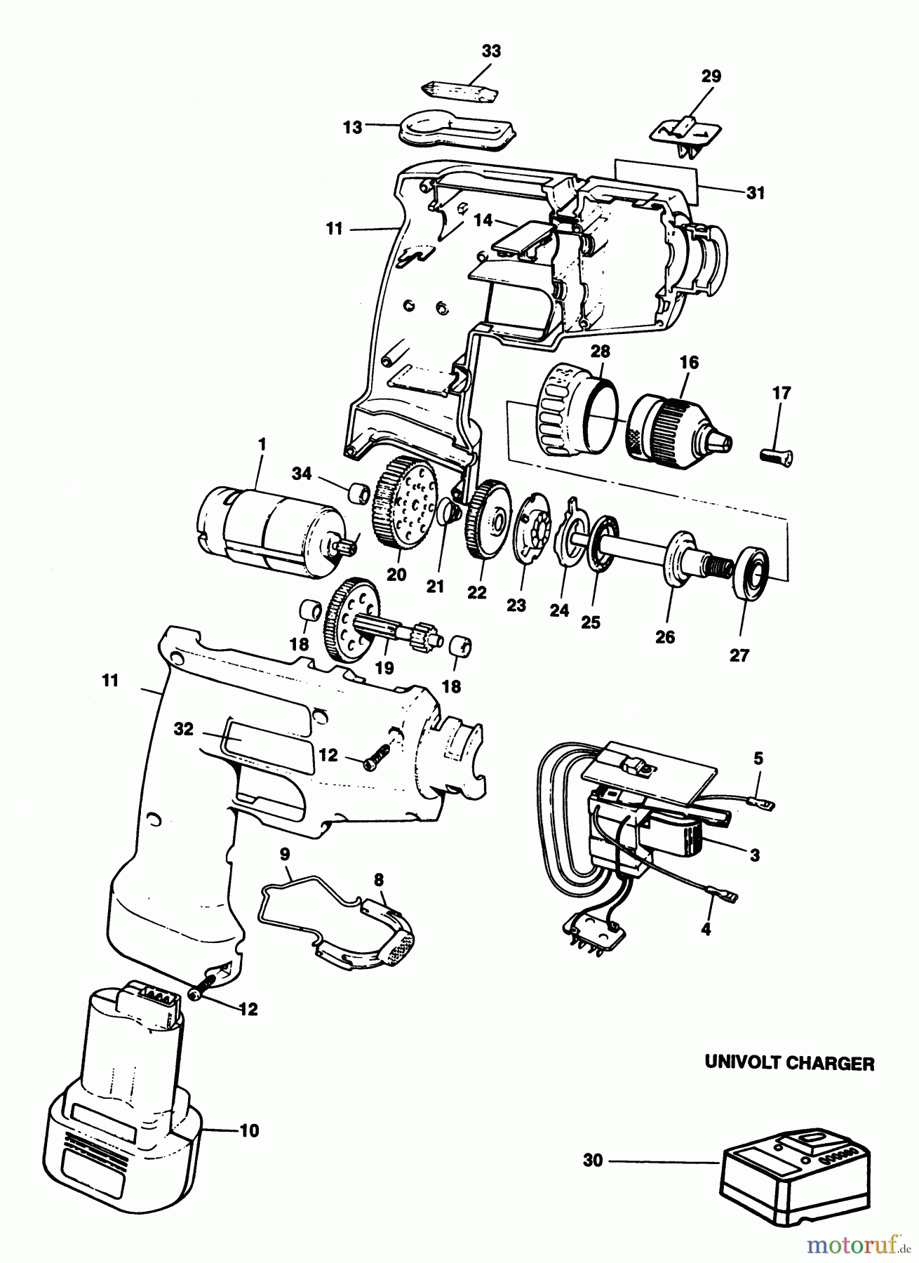 BLACK+DECKER INNENAUSSTATTUNG BOHRER BOHRER BD6100 Seite 1
