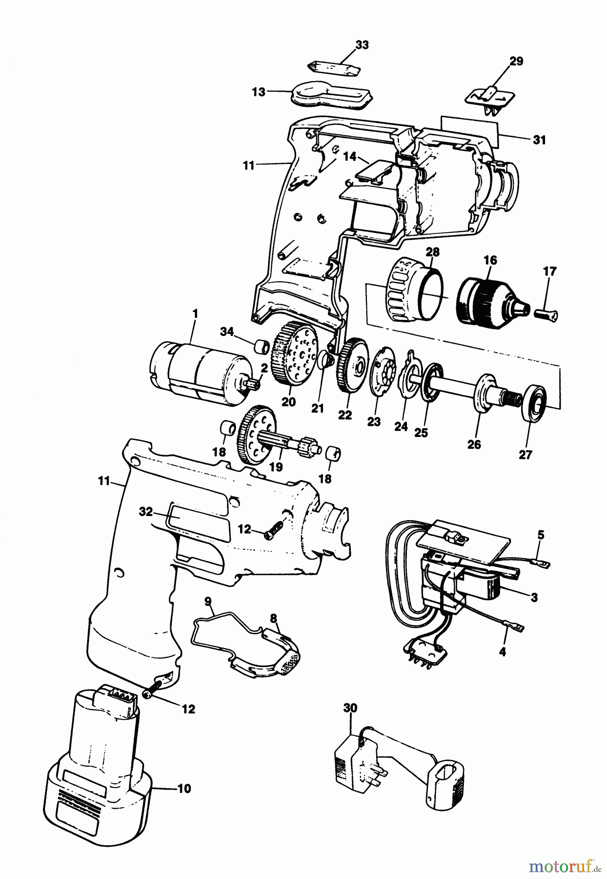 BLACK+DECKER INNENAUSSTATTUNG BOHRER AKKU-BOHRMASCHINE SPEC275 Seite 1