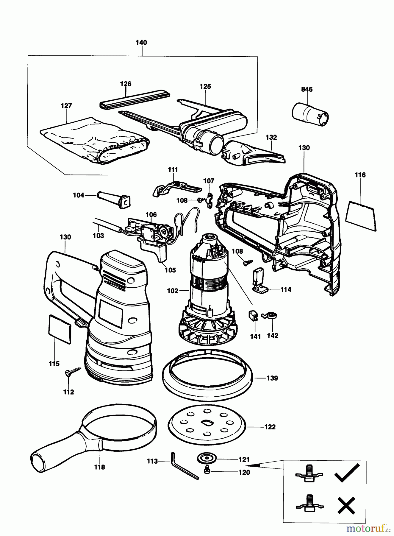 BLACK+DECKER INNENAUSSTATTUNG ABSCHLEIFGERÄT EKZENT.SCHLEIFER KA190E Seite 1