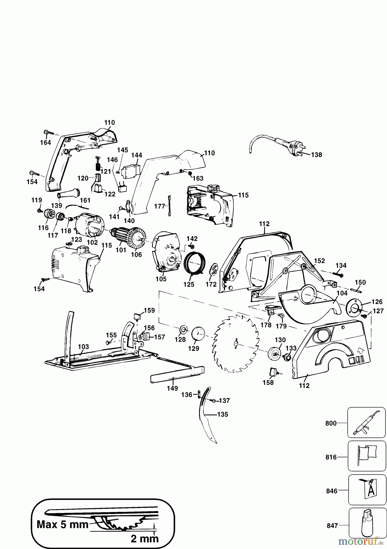  BLACK+DECKER INNENAUSSTATTUNG SÄGE KREISSÄGE KS227 Seite 1