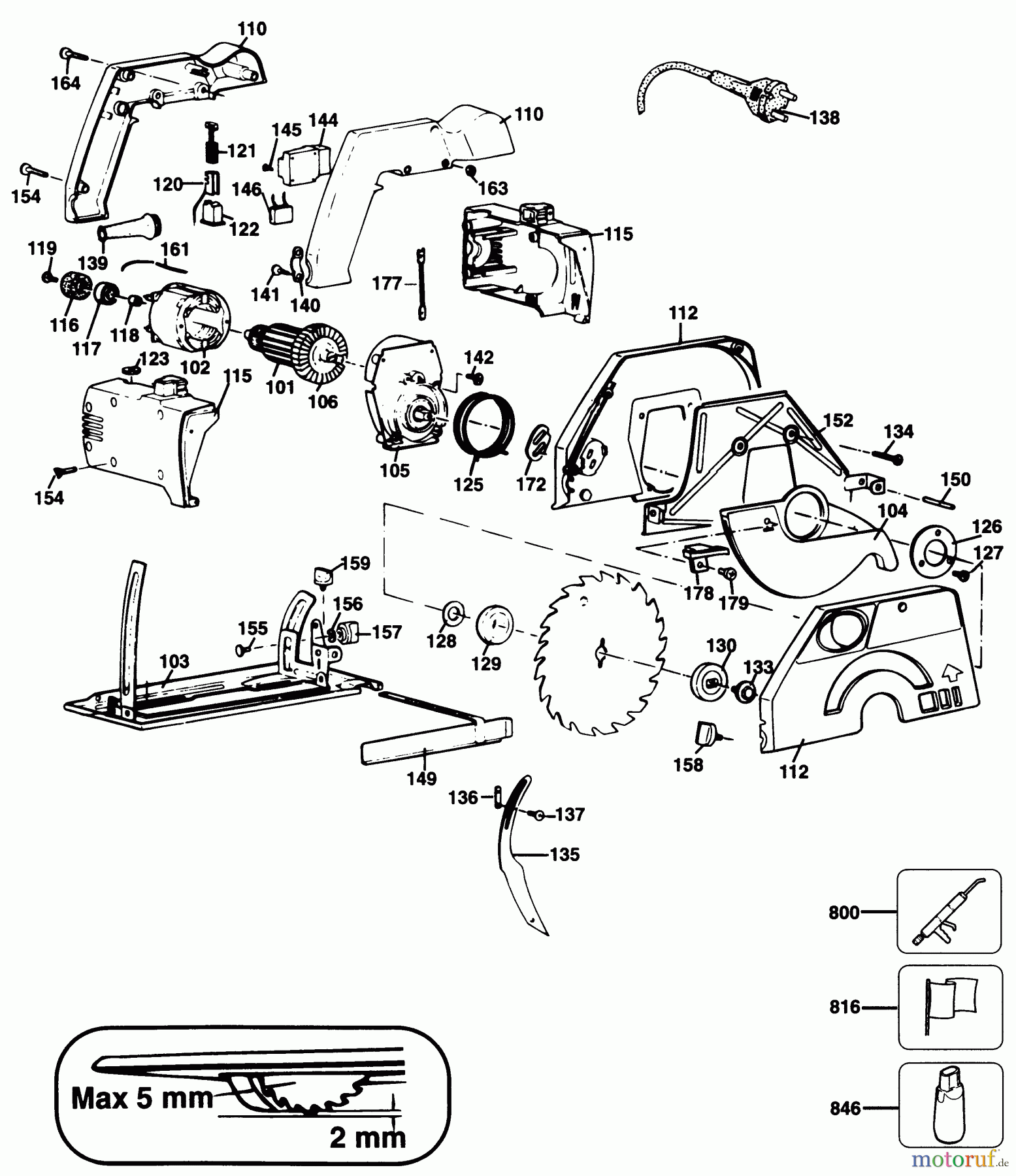 BLACK+DECKER INNENAUSSTATTUNG SÄGE KREISSÄGE KS840 Seite 1