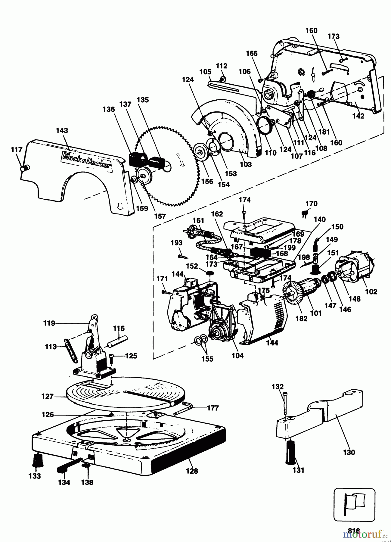 BLACK+DECKER INNENAUSSTATTUNG SÄGE GEHRUNGSSÄGE KS800 Seite 1