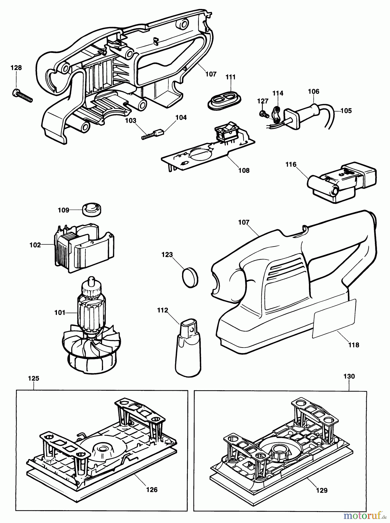 BLACK+DECKER INNENAUSSTATTUNG ABSCHLEIFGERÄT SCHLEIFER KA180 Seite 1