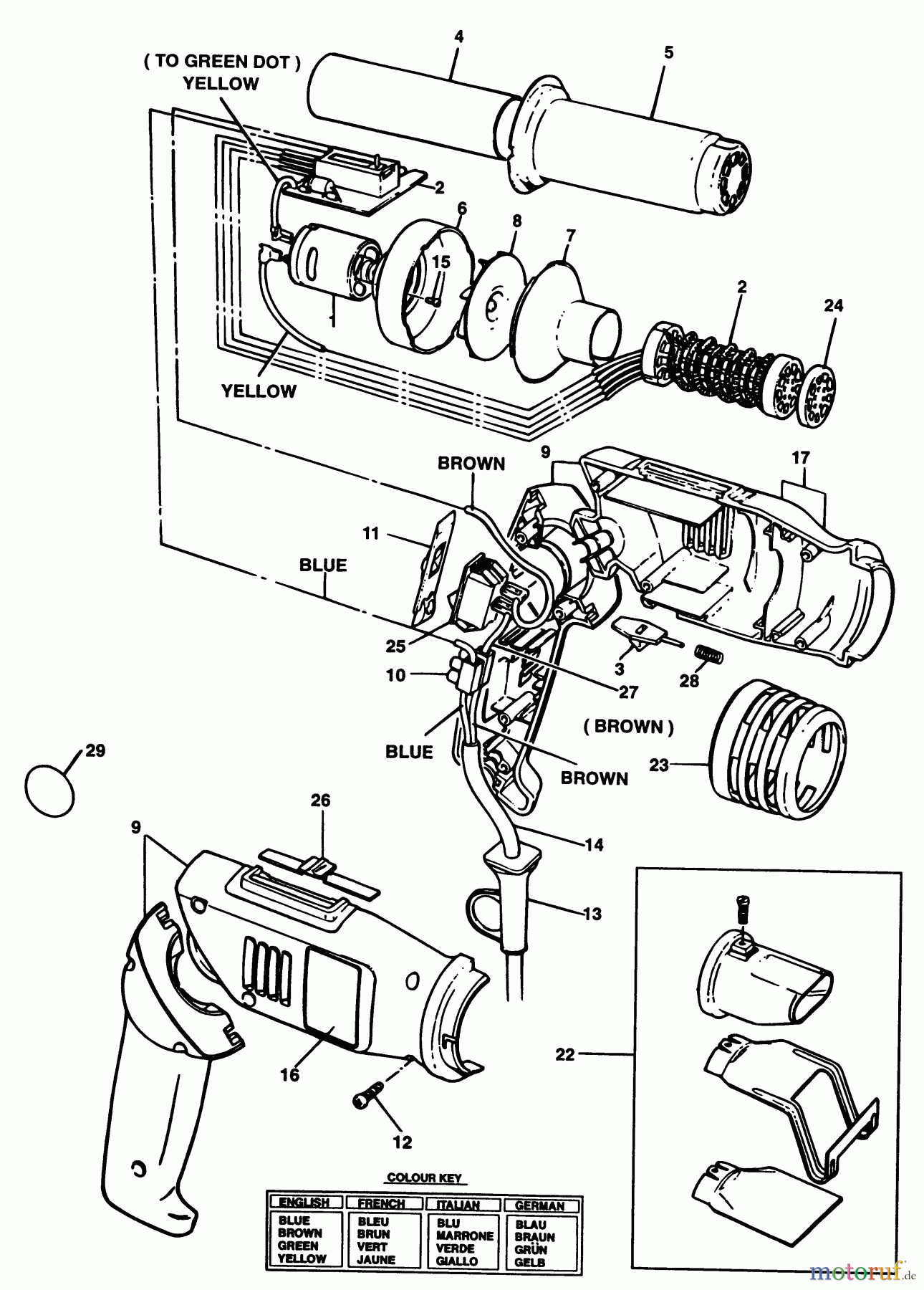 BLACK+DECKER INNENAUSSTATTUNG HEIZKANONEN HEIZPISTOLE SPEC1680 Seite 1