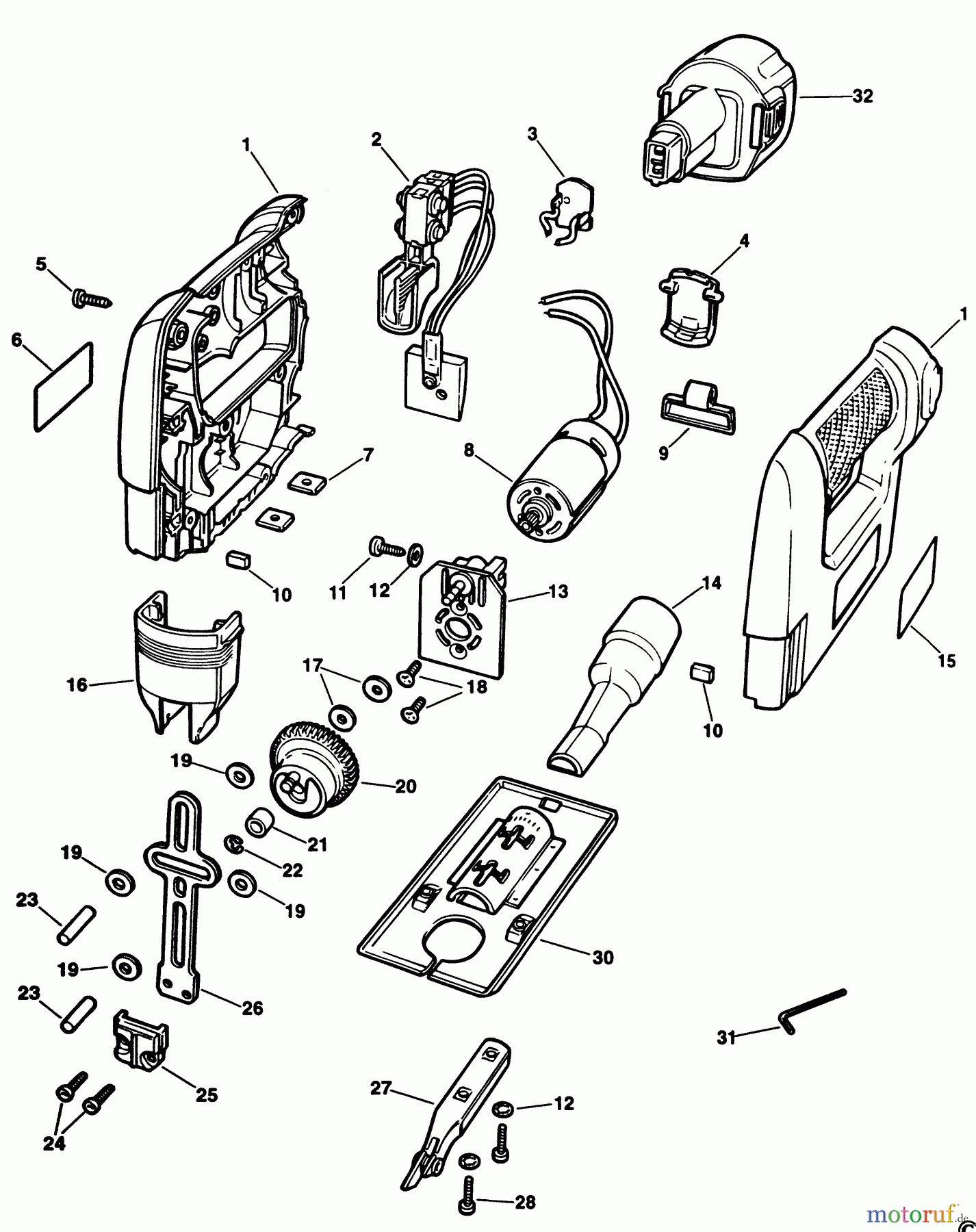 BLACK+DECKER INNENAUSSTATTUNG SÄGE AKKU-STICHSÄGE KC966 Seite 1