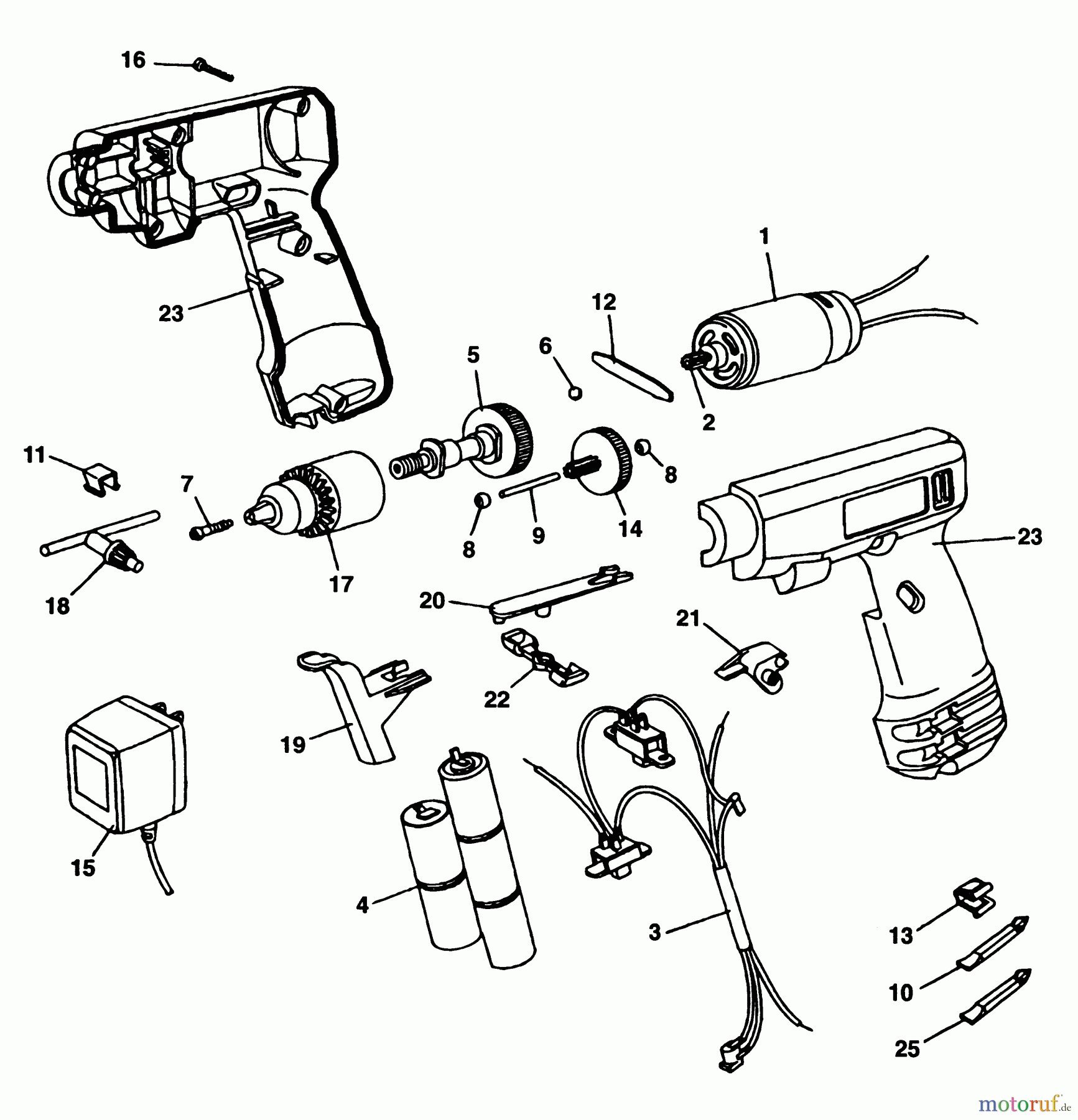 BLACK+DECKER INNENAUSSTATTUNG BOHRER AKKU-BOHRMASCHINE KC9049 Seite 1