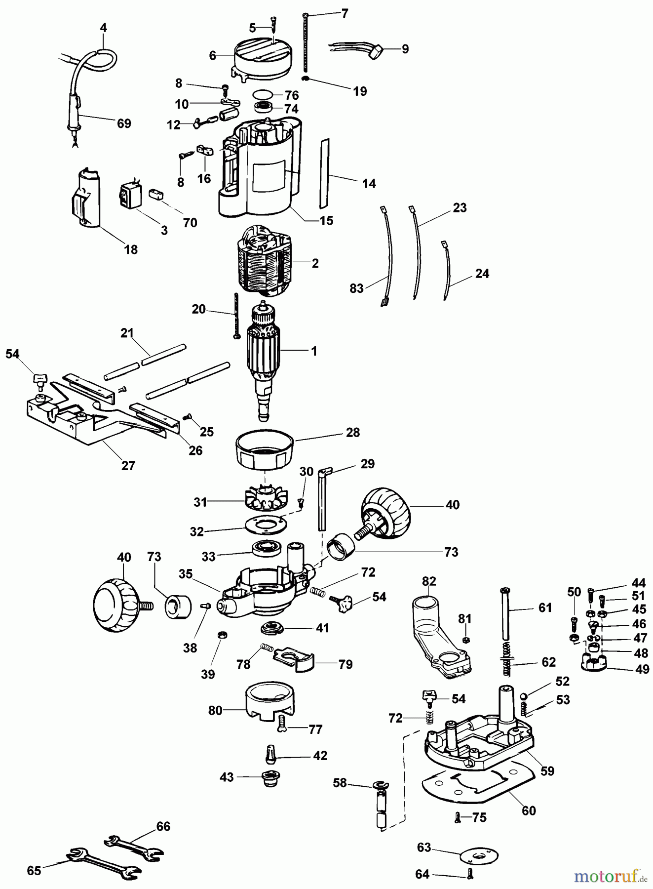 DEWALT Divers FRÄSMASCHINE DW613 Seite 1