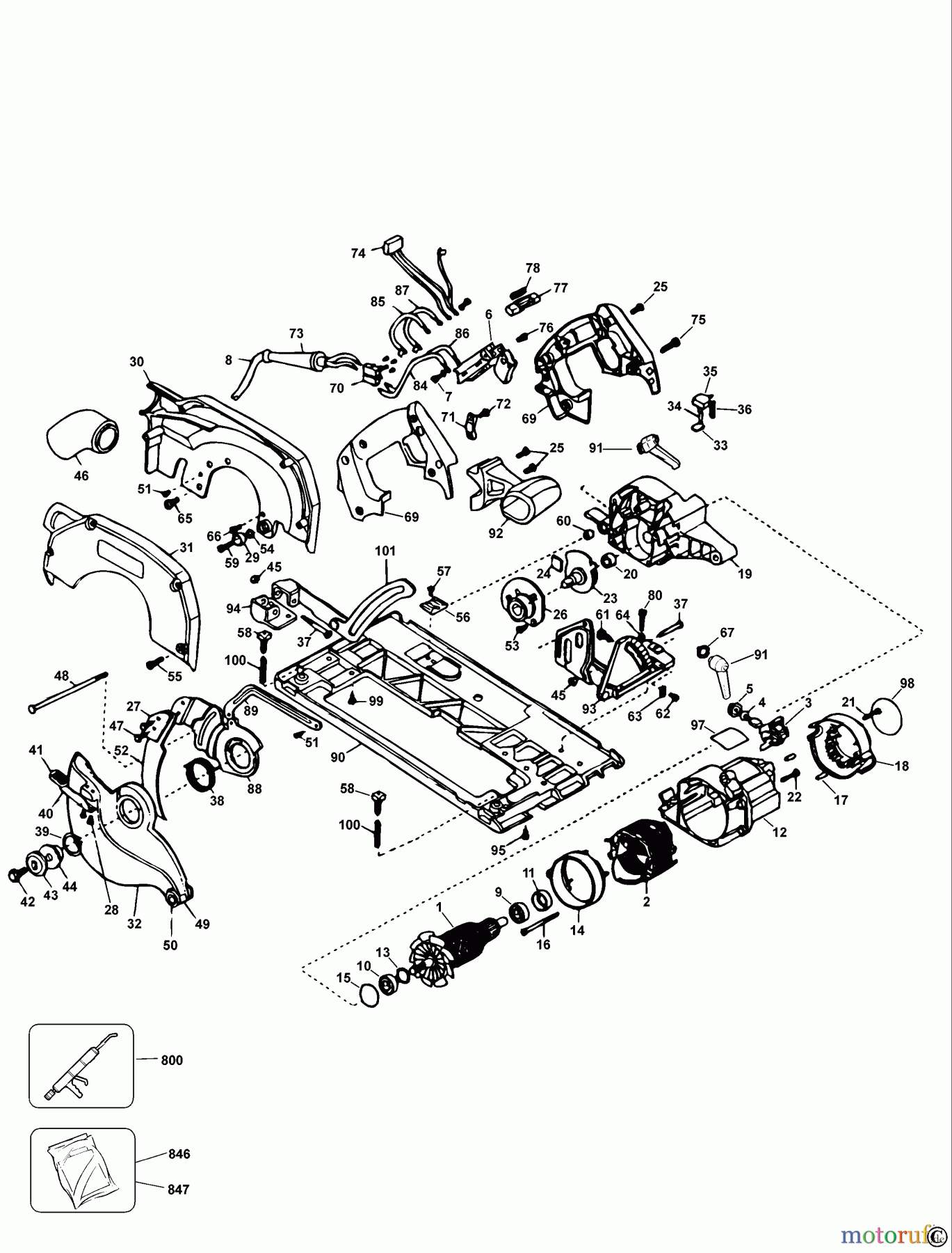 DEWALT HOLZARBEITEN KREISSÄGEN SÄGE DW86 Seite 1