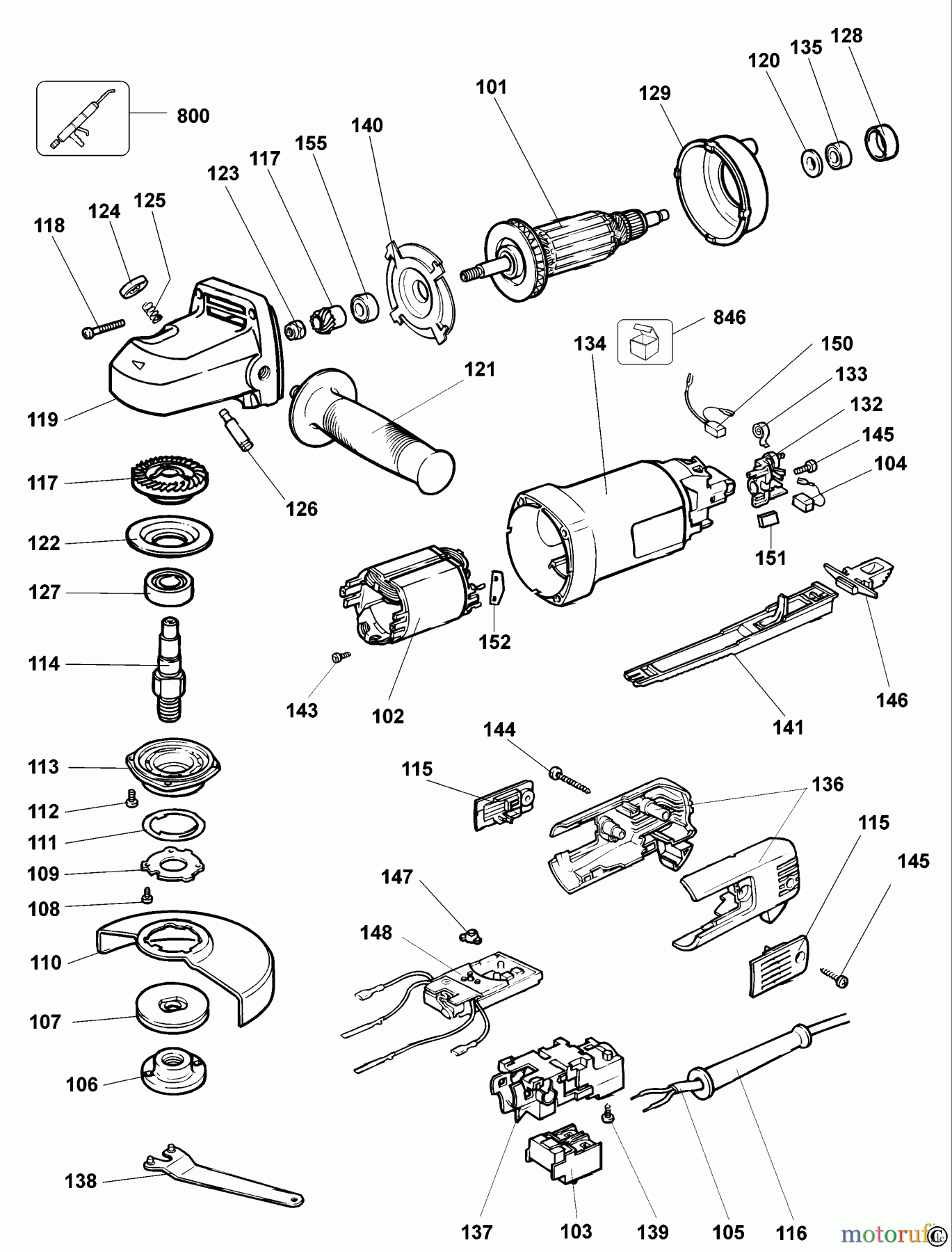 OEM Black und Decker Divers WINKELSCHLEIFER SM125E Seite 1