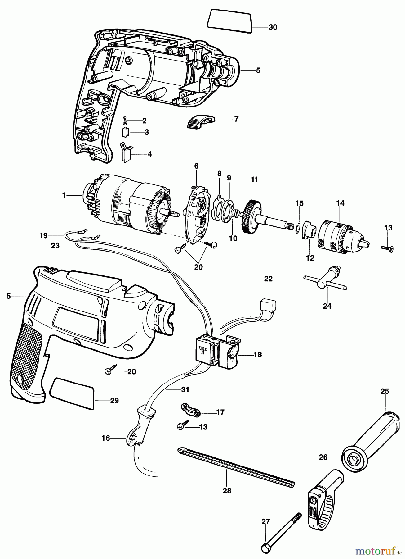 BLACK+DECKER INNENAUSSTATTUNG BOHRER BOHRER KD354E Seite 1