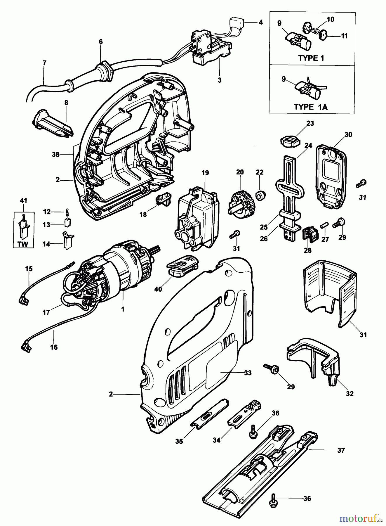  BLACK+DECKER INNENAUSSTATTUNG SÄGE STICHSÄGE KS629 Seite 1