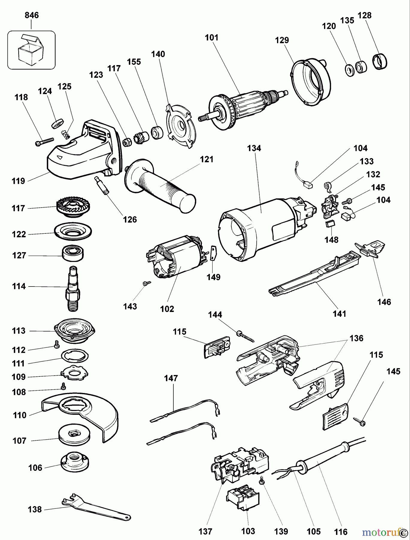 OEM Black und Decker Divers KLEINER WINKELSCHLEIFER SM125 Seite 1