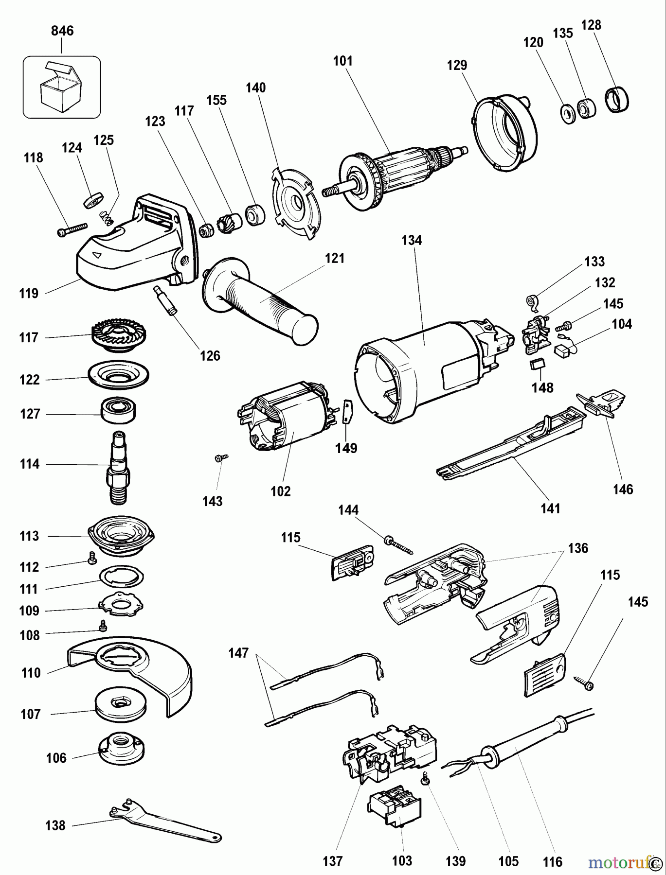 OEM Black und Decker Divers WINKELSCHLEIFER ME125-10 Seite 1