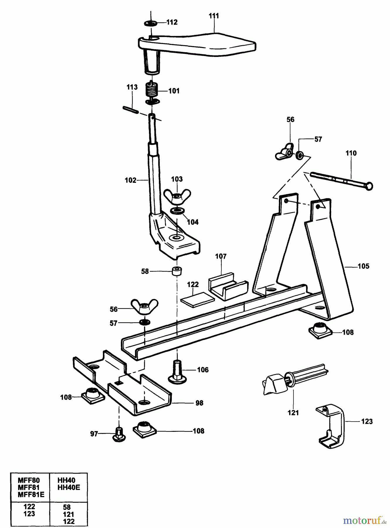 ELU ACCESSORIES ACCESSORIES, ATTACHMENTS & UNPOWERED INVERSIONSSTAND EZ49154 Seite 1
