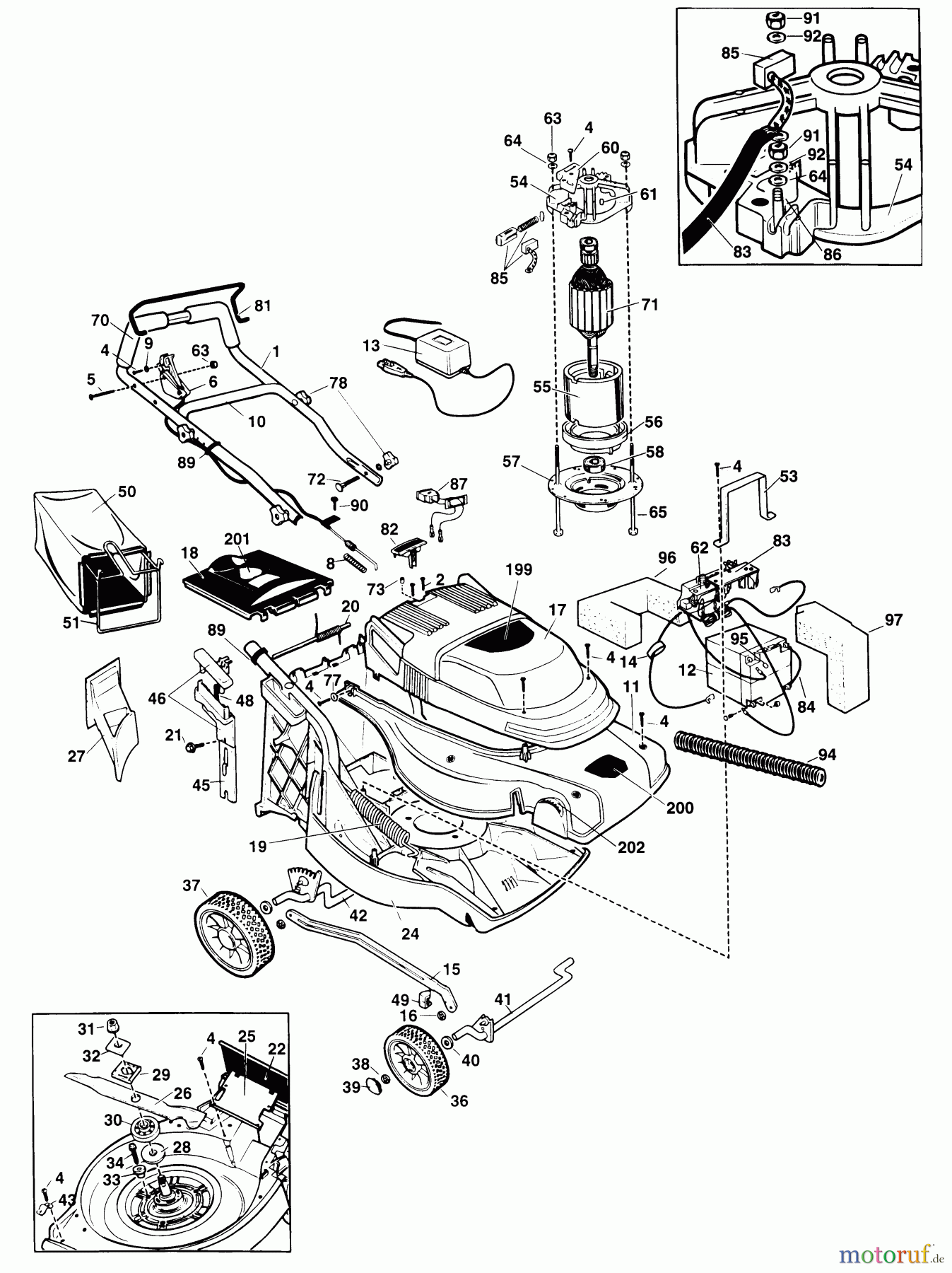 BLACK+DECKER AUSSERHALB RASENMÄHER, SCHNEEFRÄSEN AKKU-RASEMMÄHER GRC950 Seite 1