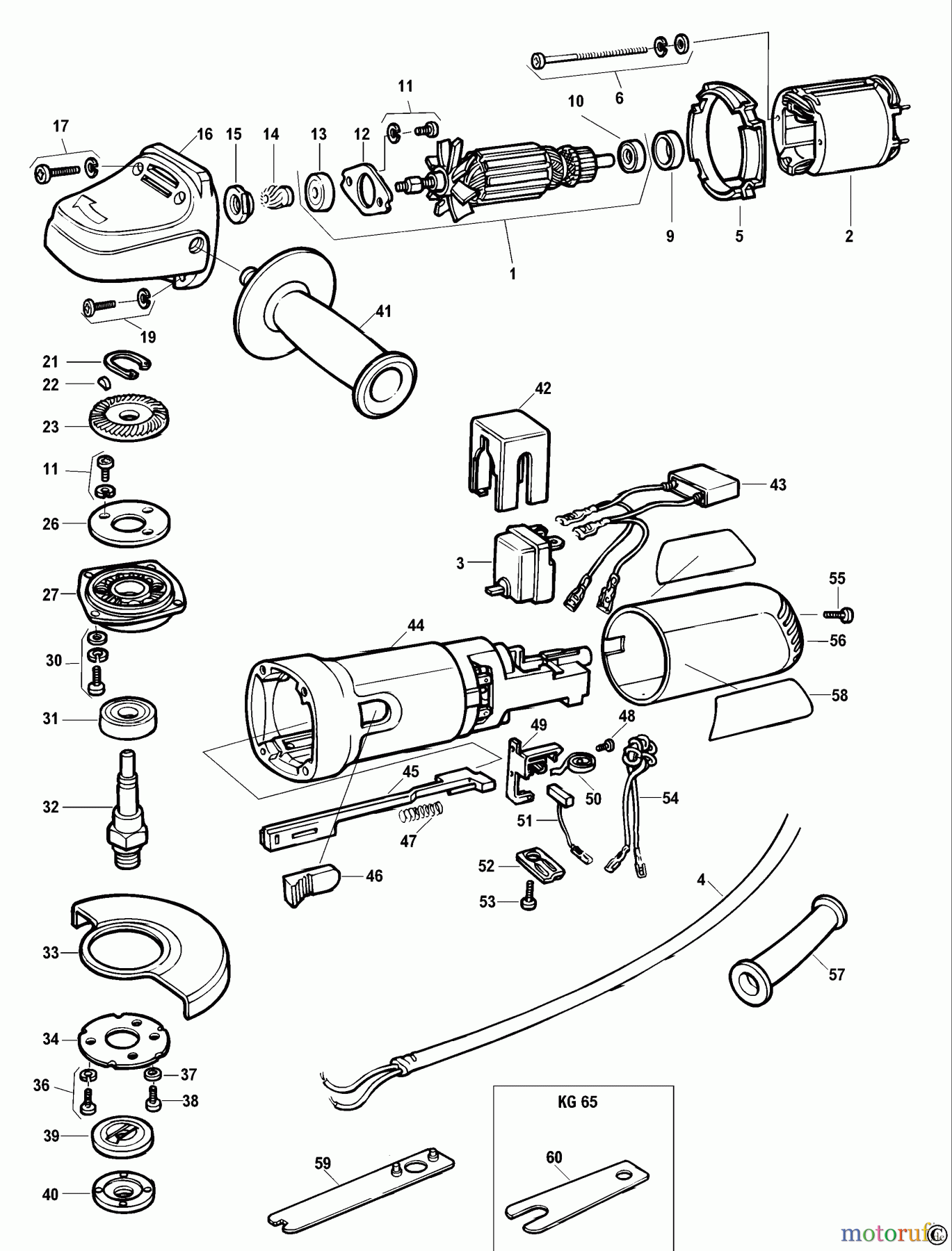 BLACK+DECKER INNENAUSSTATTUNG SCHLEIFER UND POLIERER WINKELSCHLEIFER KG90 Seite 1
