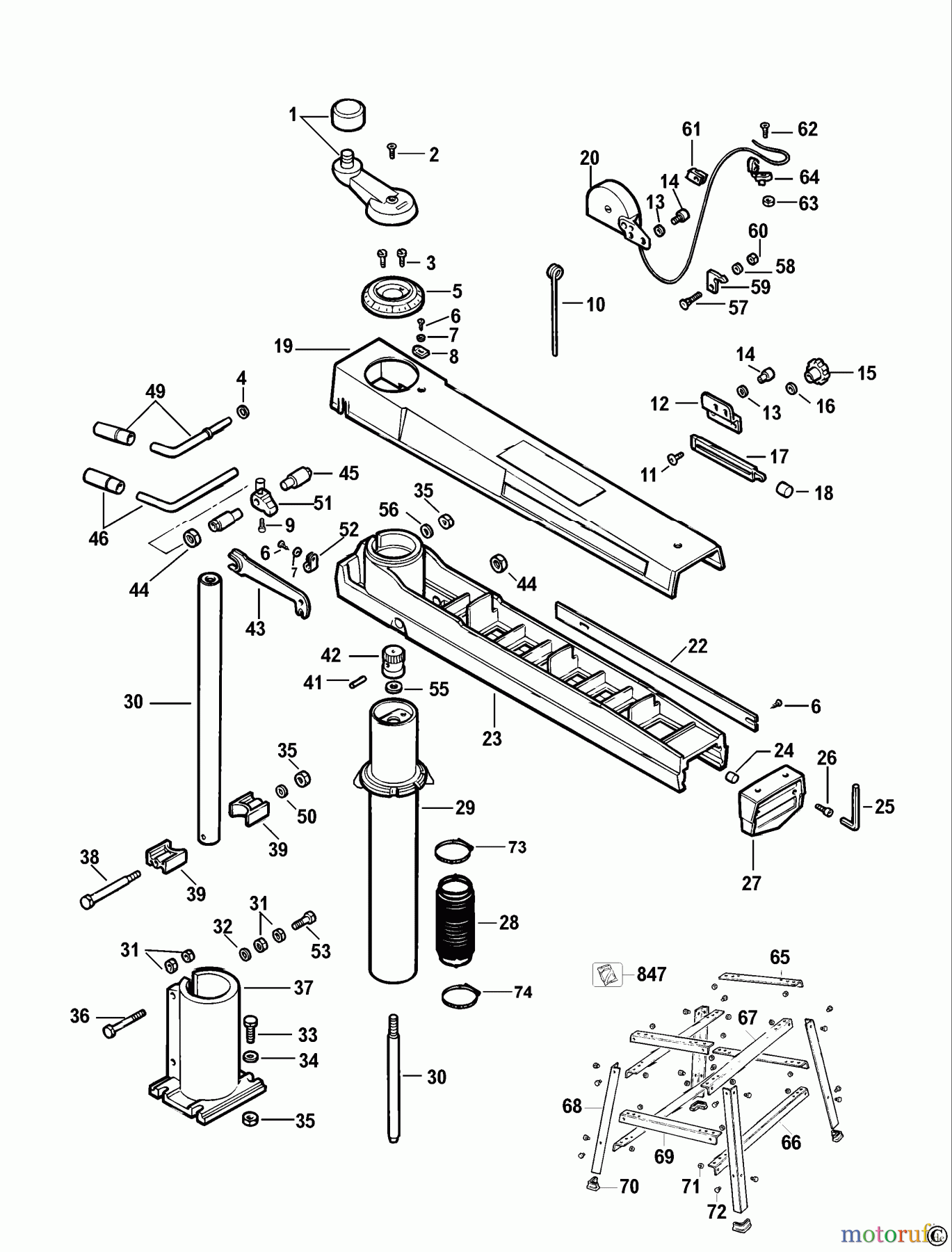  DEWALT HOLZARBEITEN RADIALKREISSÄGEN RADIALARMSÄGE DW720 Seite 1