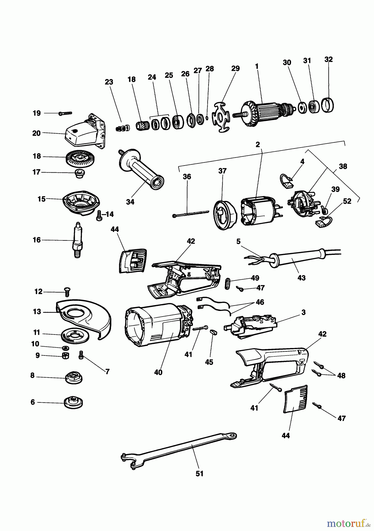  BLACK+DECKER INNENAUSSTATTUNG SCHLEIFER UND POLIERER WINKELSCHLEIFER KG2023----B Seite 1