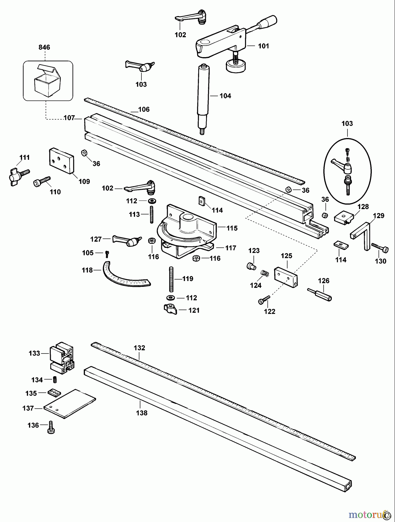  ELU ACCESSORIES ACCESSORIES, ATTACHMENTS & UNPOWERED SCHIEBETISCH EZ41202 Seite 2
