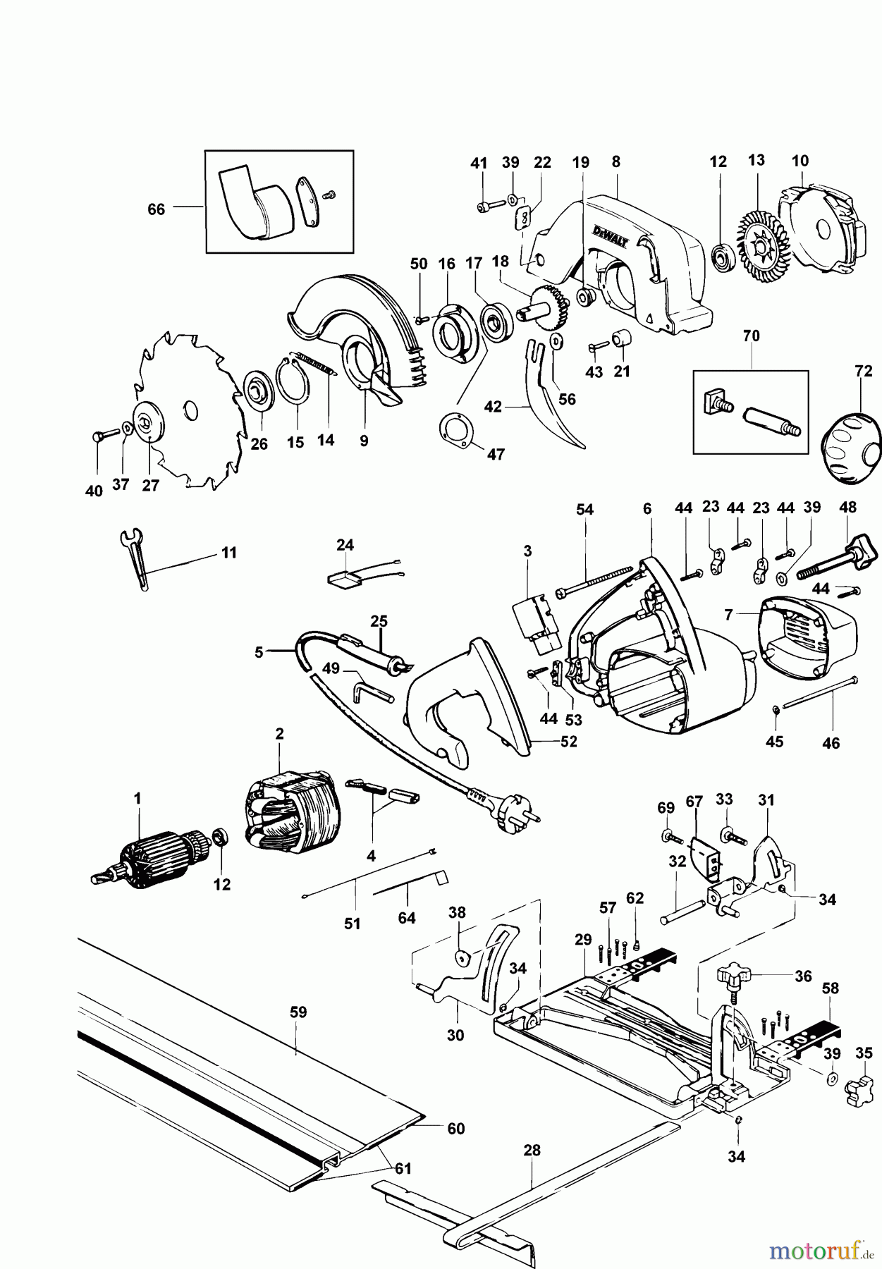  DEWALT HOLZARBEITEN KREISSÄGEN KREISSGE DW351 Seite 1