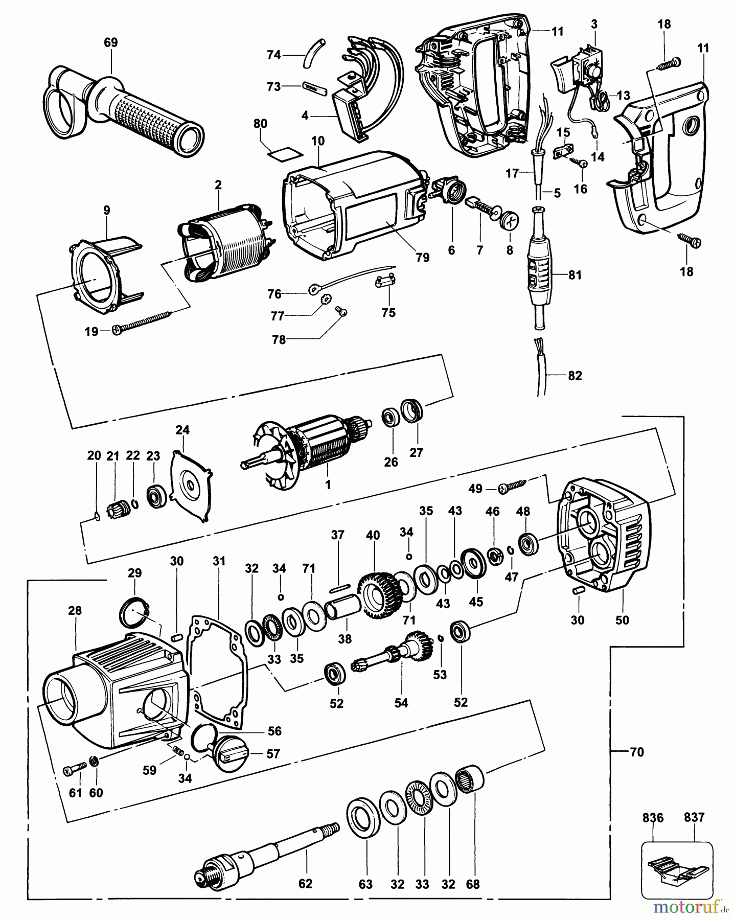 DEWALT Bohrmaschinen Kernbohrgeräte DIAMANT-BOHRER DW590EK Seite 1