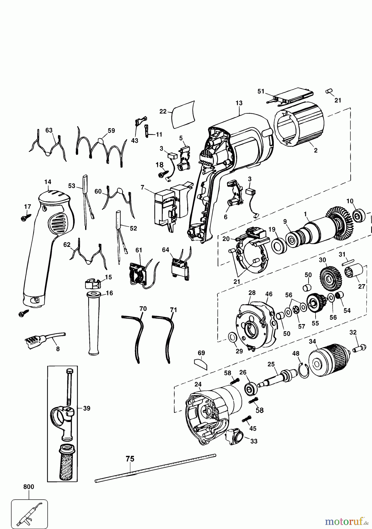 DEWALT Bohrmaschinen Bohrmaschinen BOHRER DW226 Seite 1