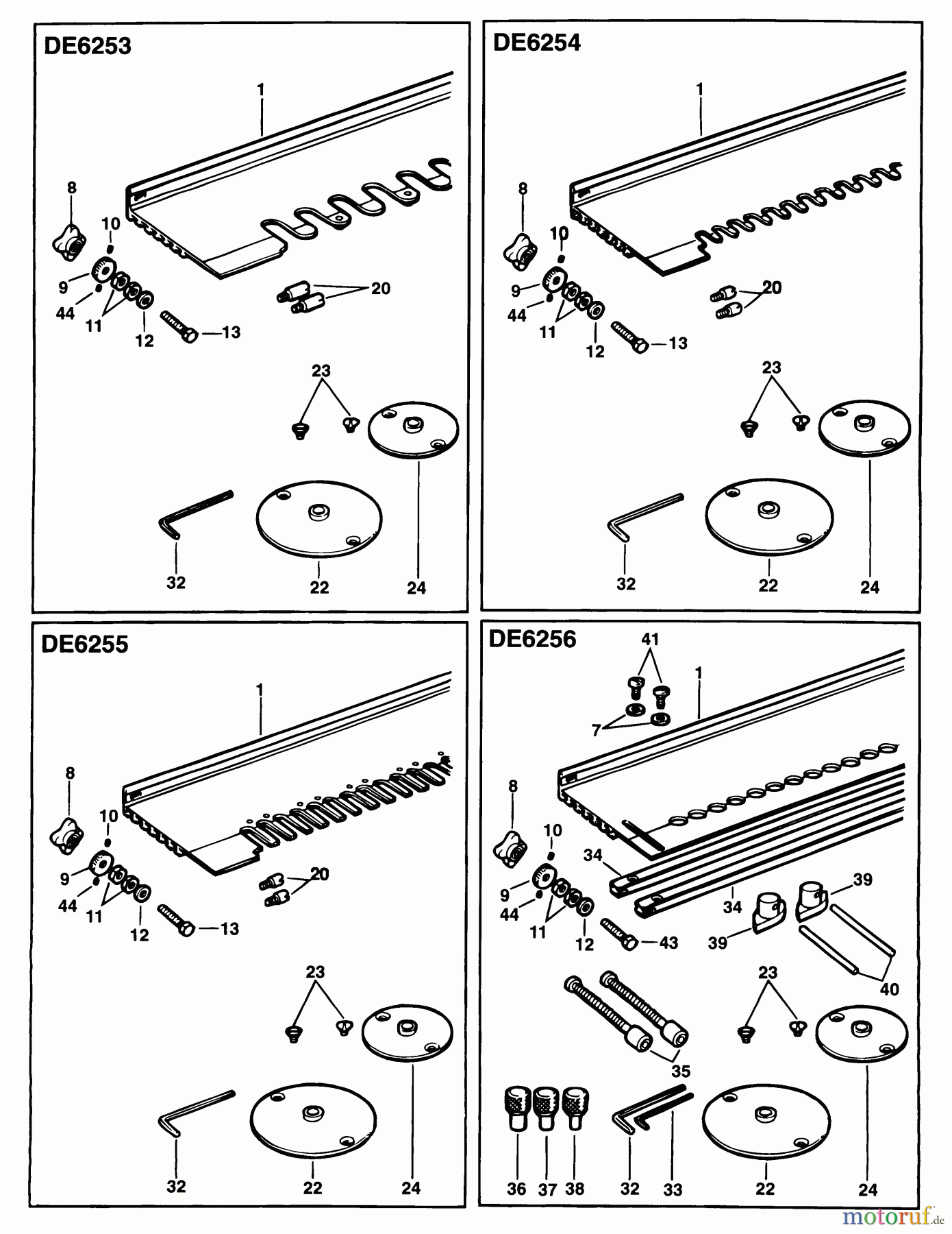  DEWALT ANBAUTEILE & ZUBEHÖR DOVETAIL JIGS SCHWALB.SCHWANZHALT. DE6256 Seite 1