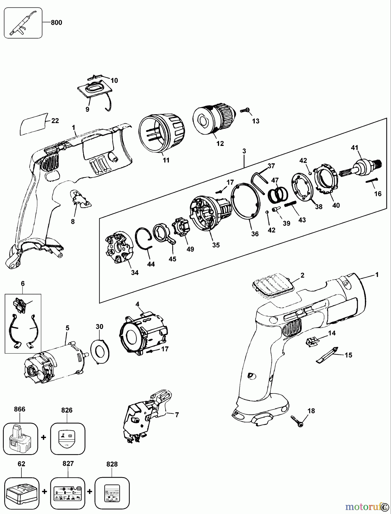  DEWALT AKKUBOHRER CDLS DRILLS 12V AKKU-BOHRMASCHINE DW976 Seite 1
