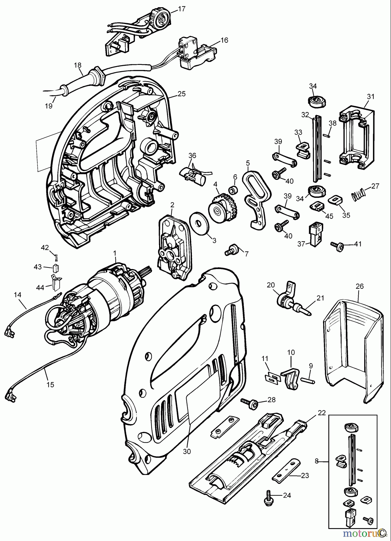 BLACK+DECKER INNENAUSSTATTUNG SÄGE STICHSÄGE KS654PE Seite 1