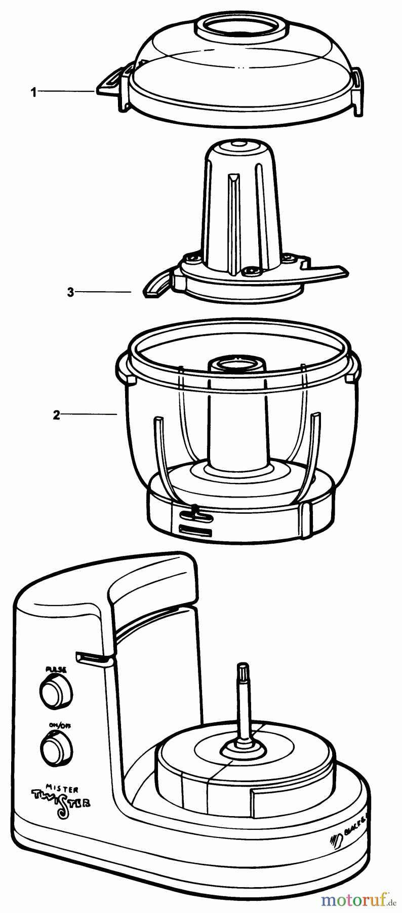 BLACK+DECKER HAUSHALT LEBENSMITTELZUBEREITUNG KÜCHENMASCHINE H335 Seite 1